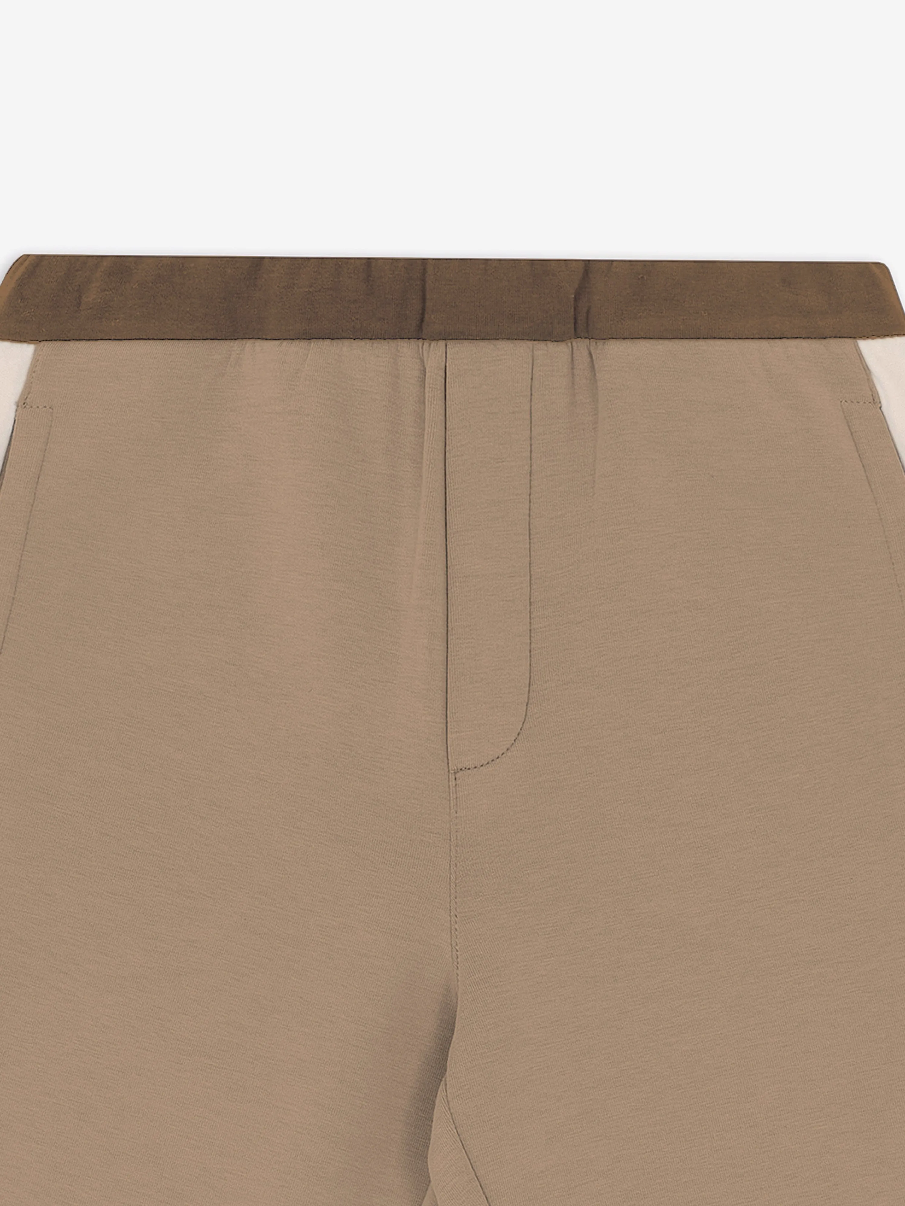 Emporio Armani Boys Colourblock Shorts in Brown