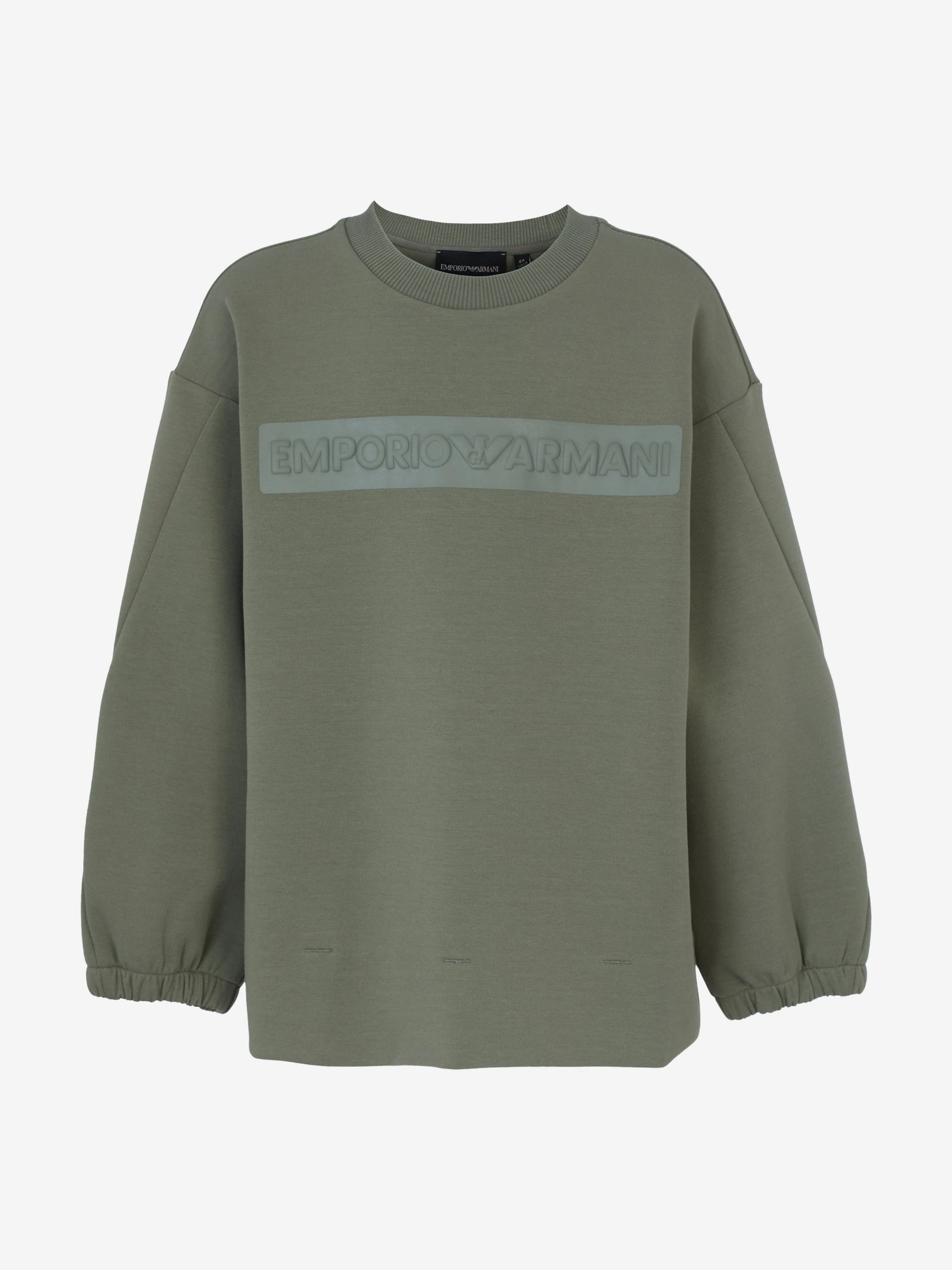 Emporio Armani Boys Logo Sweatshirt in Green