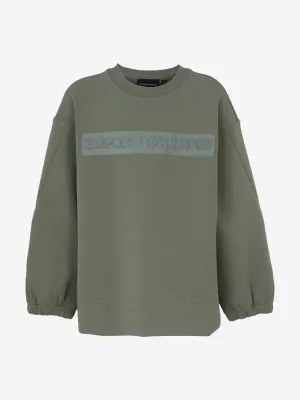 Emporio Armani Boys Logo Sweatshirt in Green