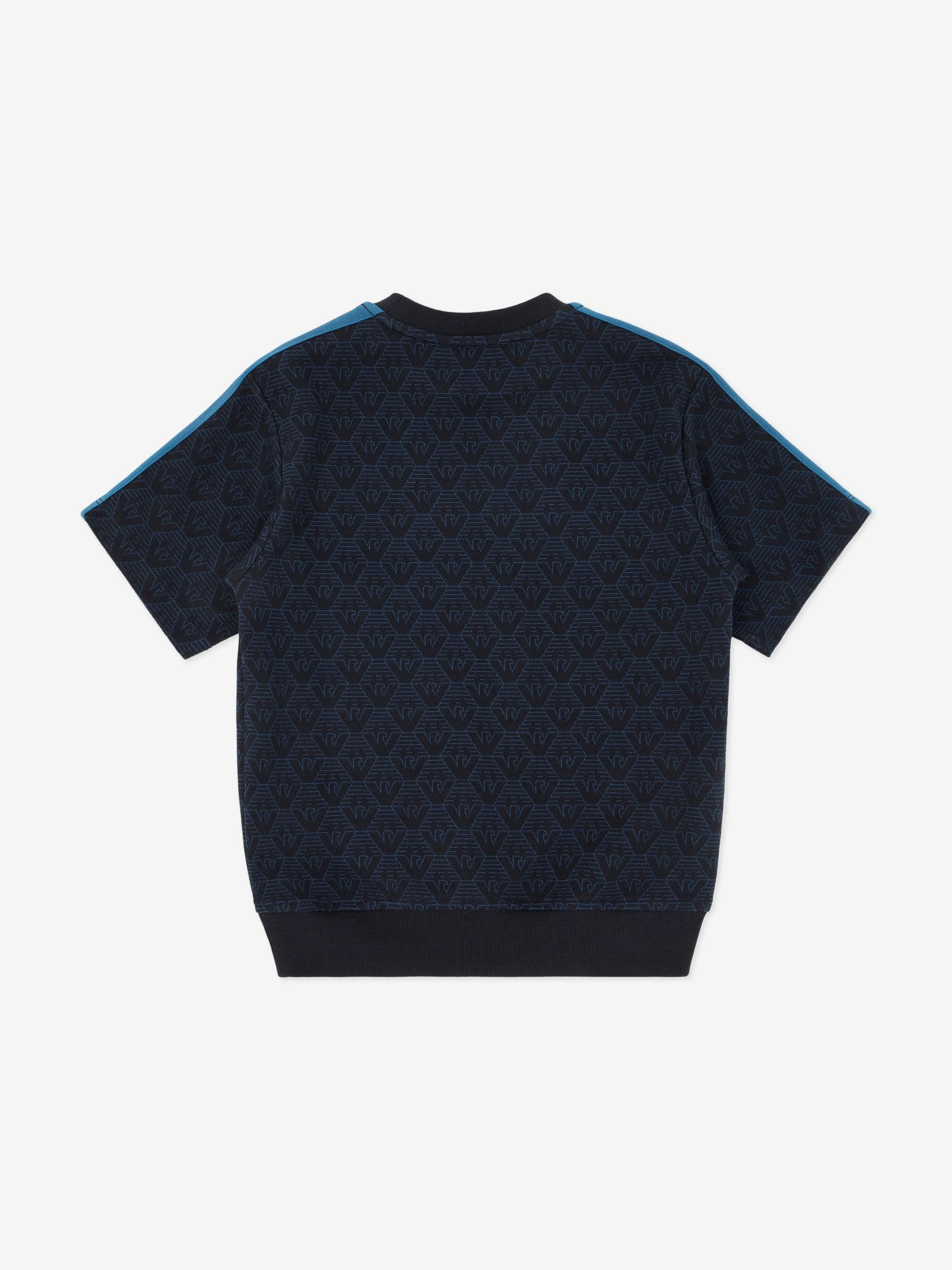 Emporio Armani Boys Logo T-Shirt in Navy