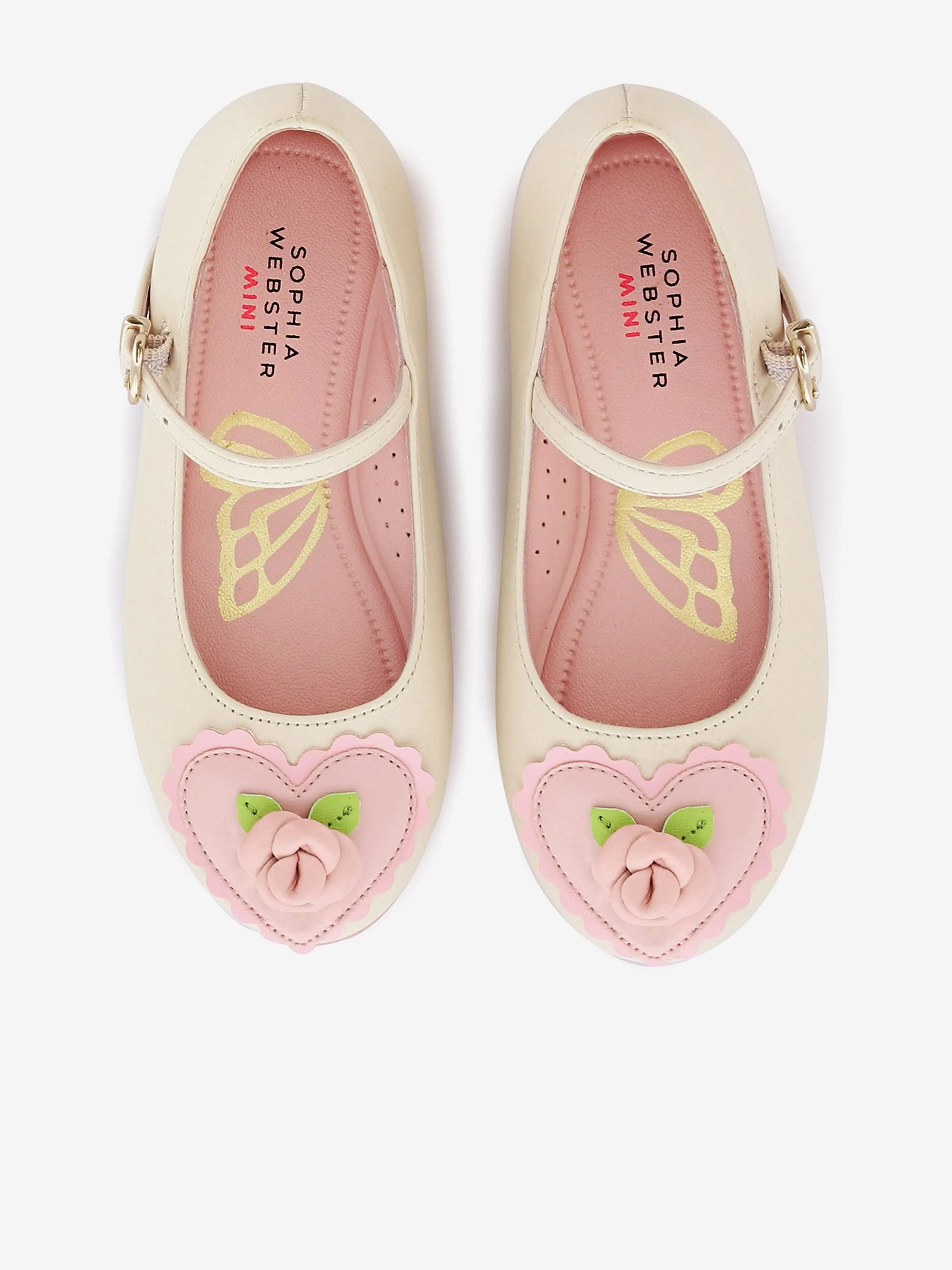 Girls Amora Flat in Ivory