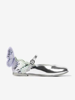 Girls Chiara Flat in Silver