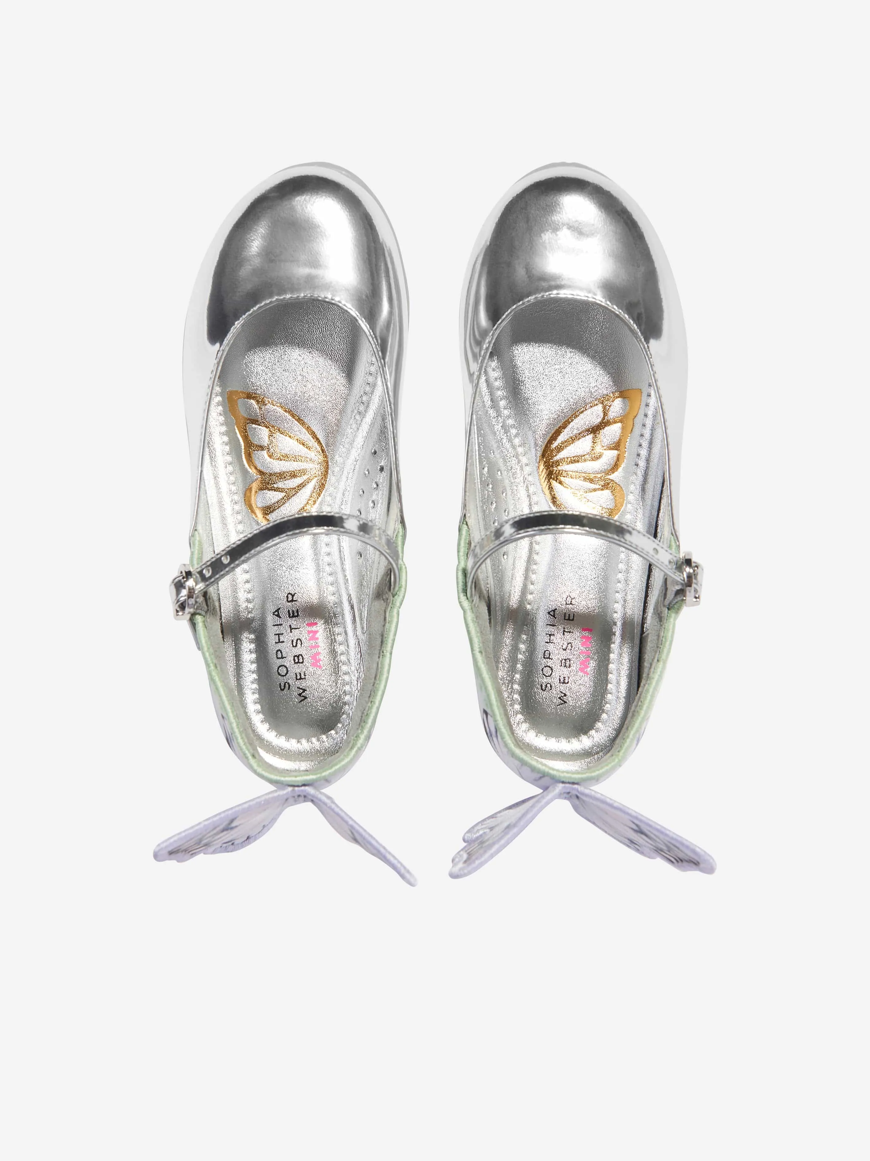 Girls Chiara Flat in Silver