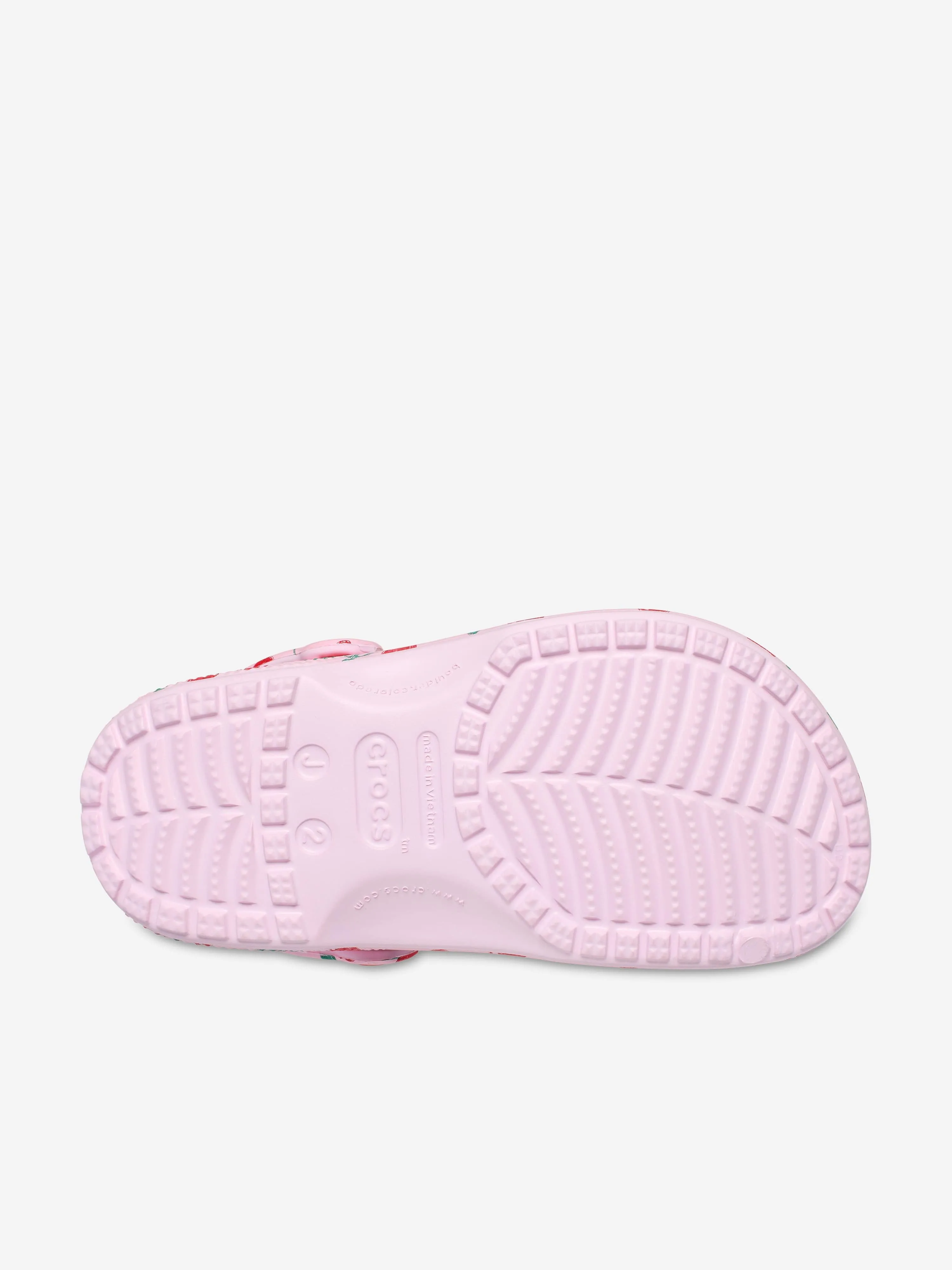 Girls Classic Fresh Fruits Clog in Pink