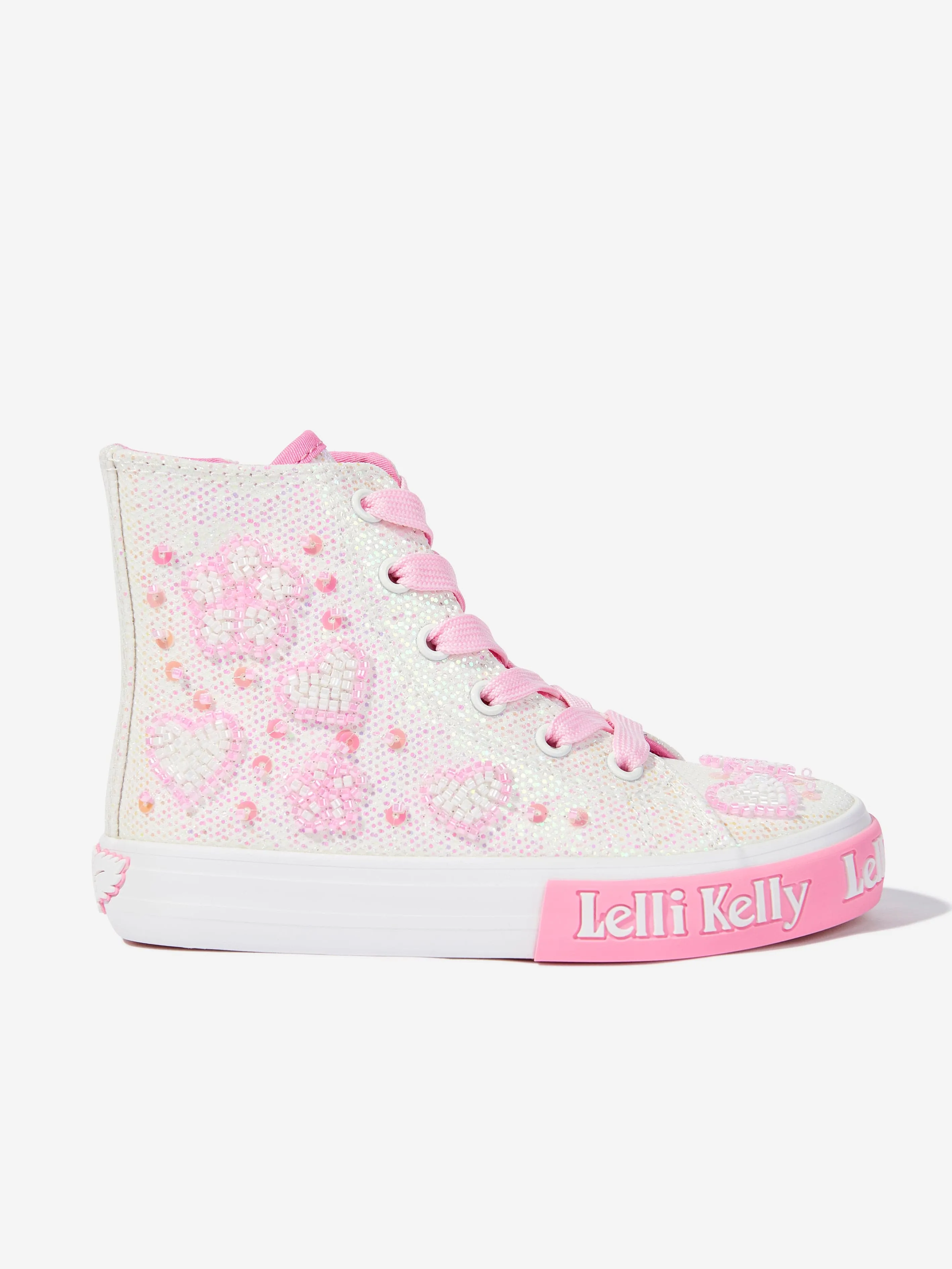 Girls Cressida Mid Baseball Boots in Ivory