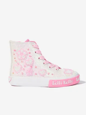 Girls Cressida Mid Baseball Boots in Ivory