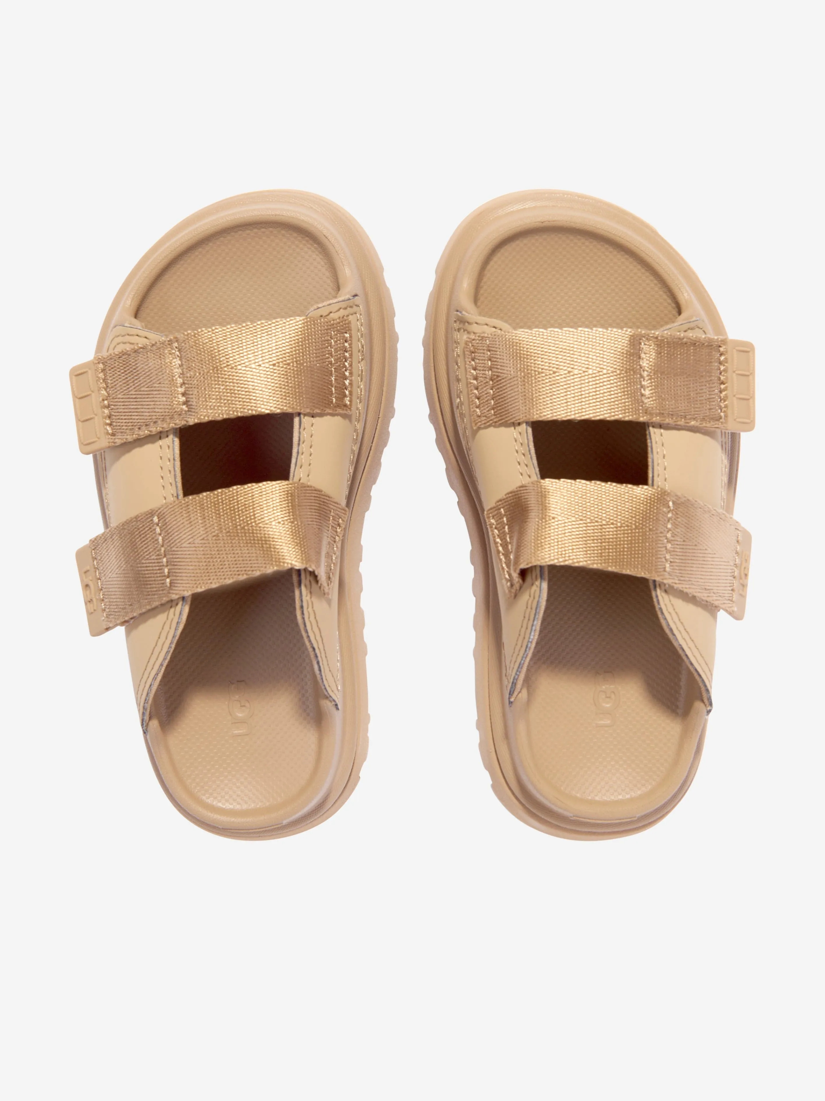 Girls GoldenGlow Slide in Brown