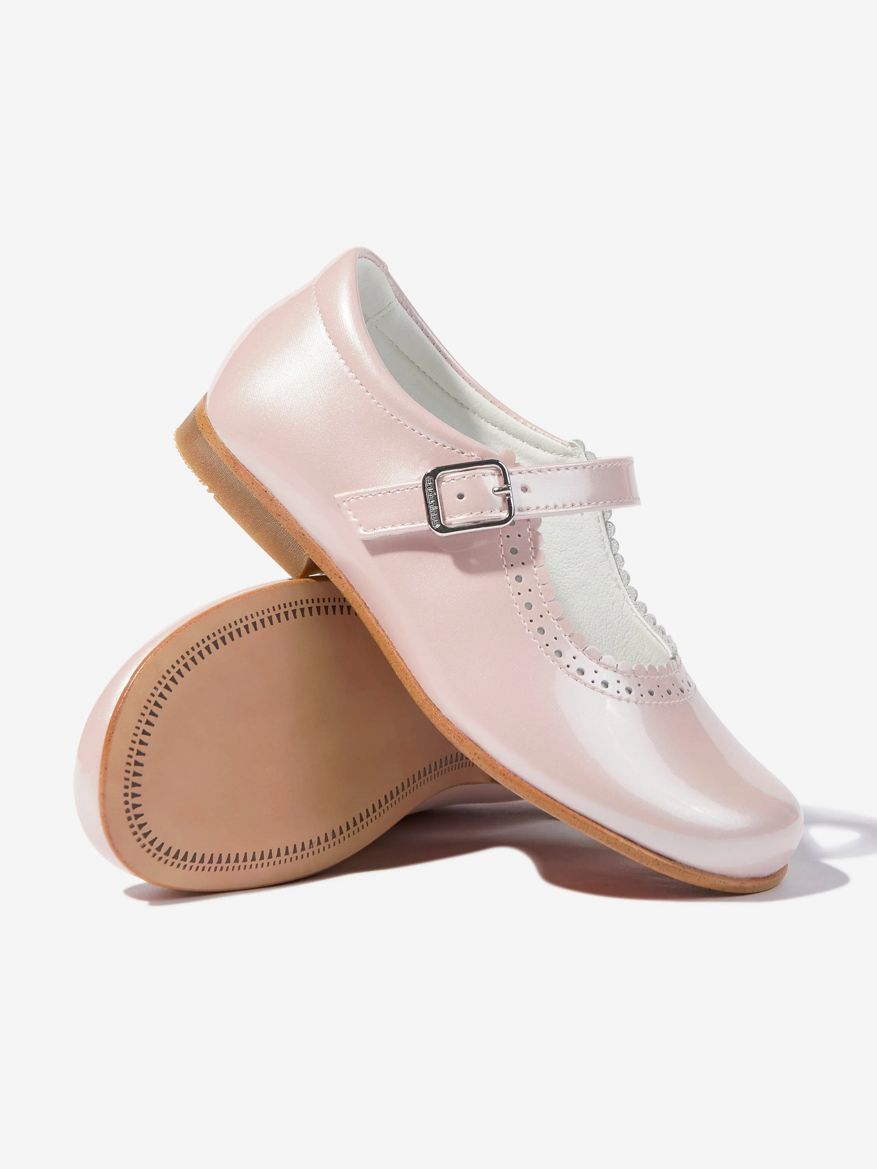 Girls Patent Leather Mary Jane Shoes in Pink