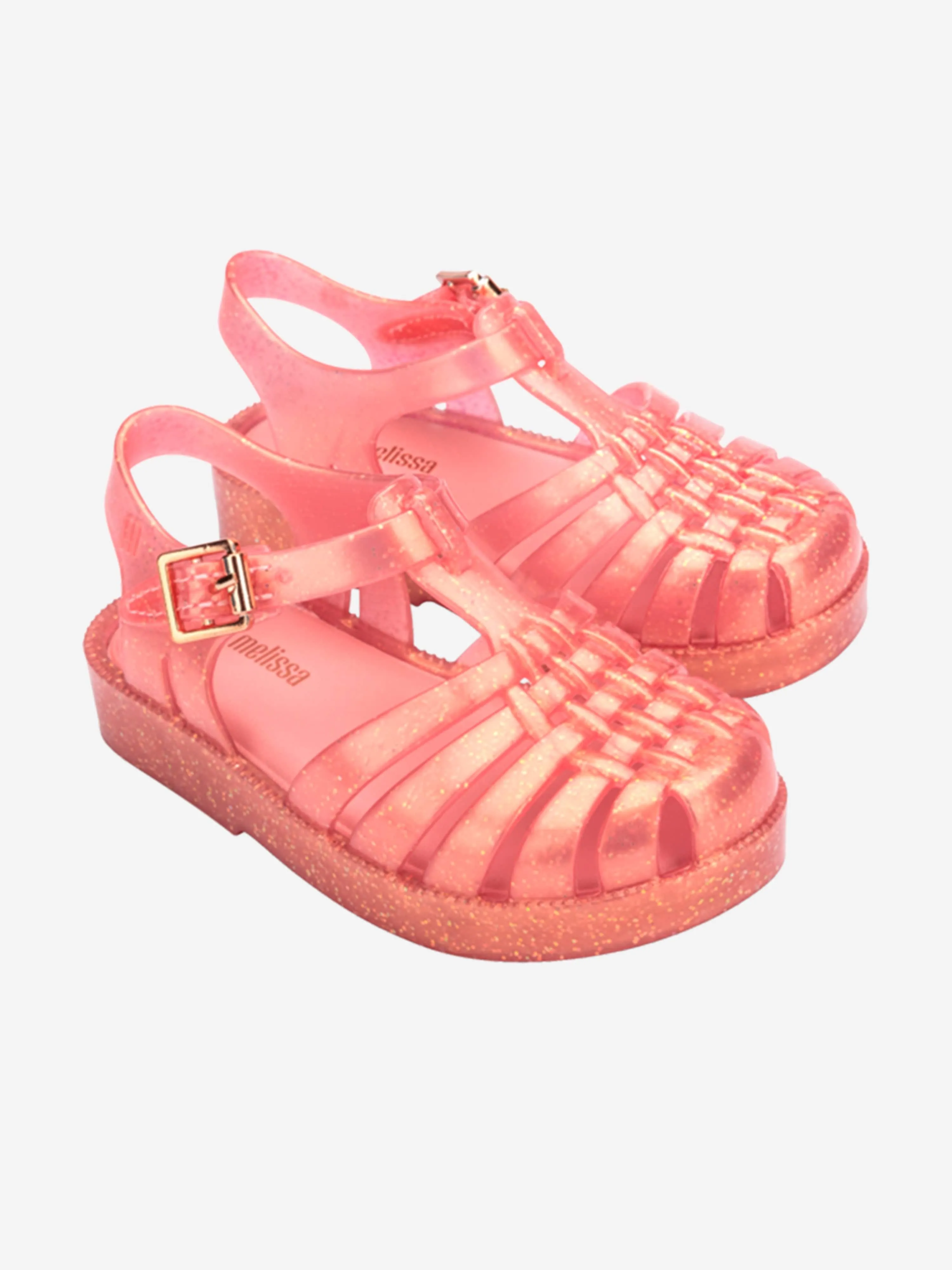 Girls Possession Shiny Sandals in Pink