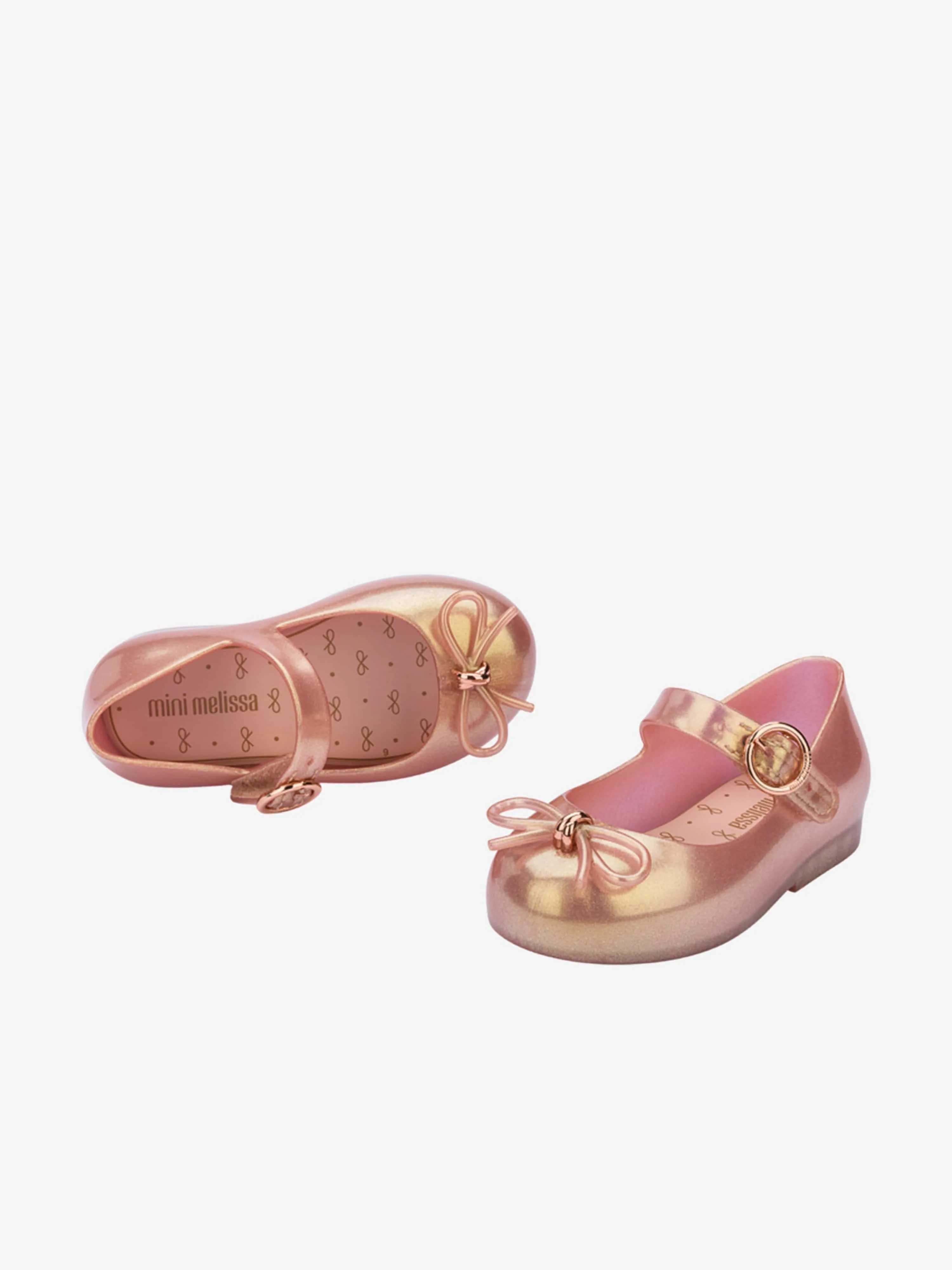 Girls Sweet Love Ballerinas in Gold