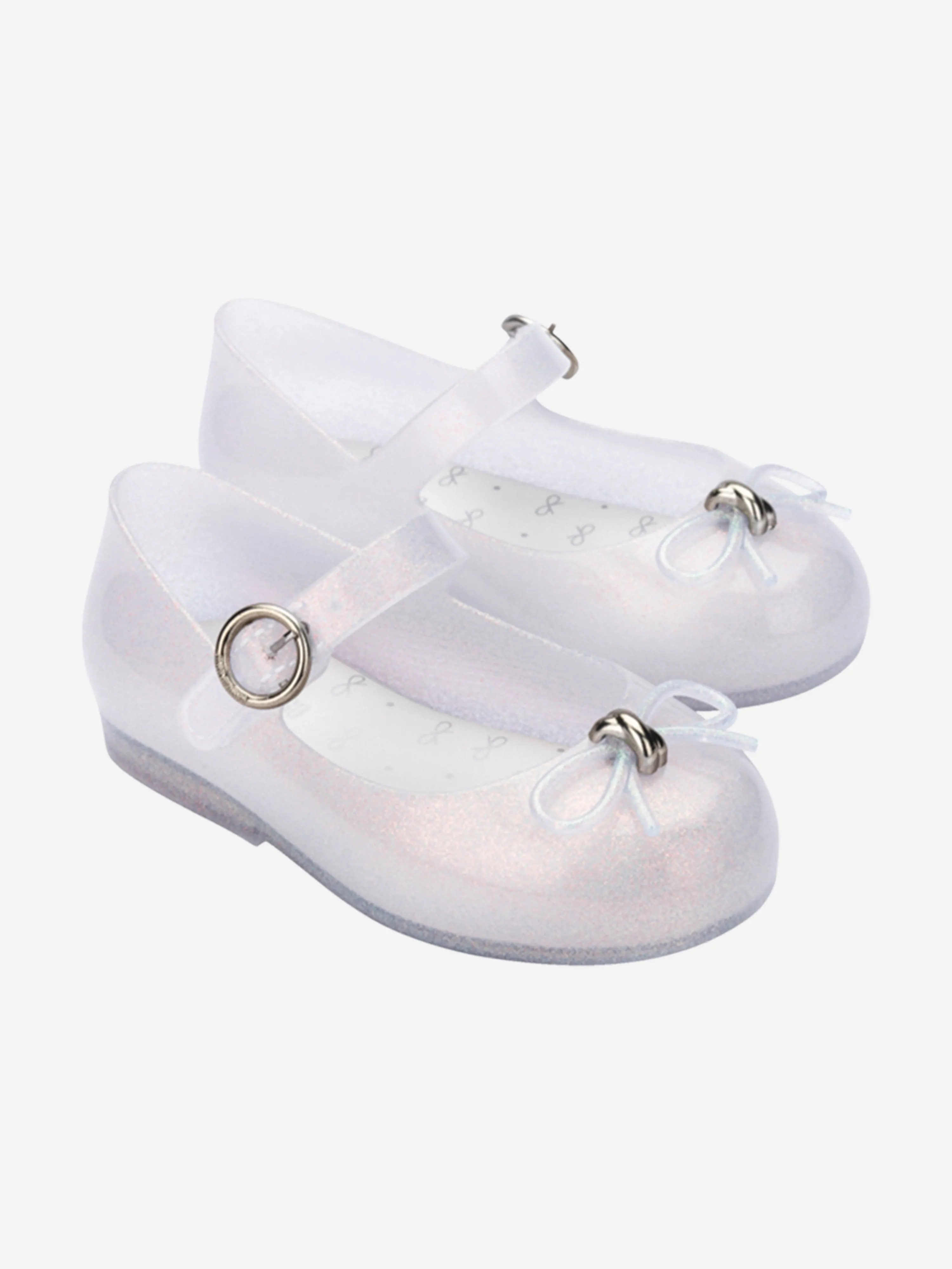 Girls Sweet Love Ballerinas in White