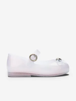 Girls Sweet Love Ballerinas in White