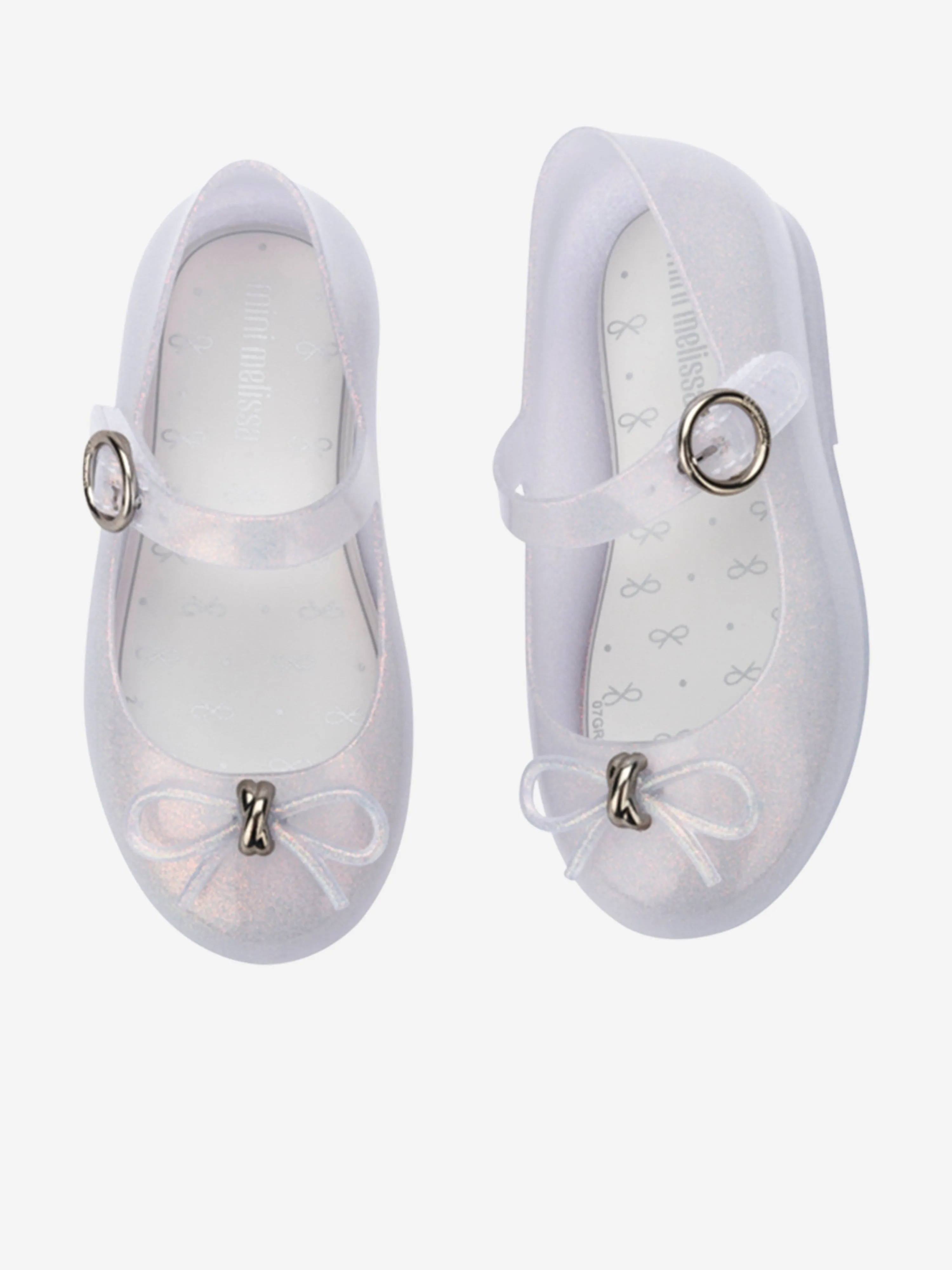 Girls Sweet Love Ballerinas in White