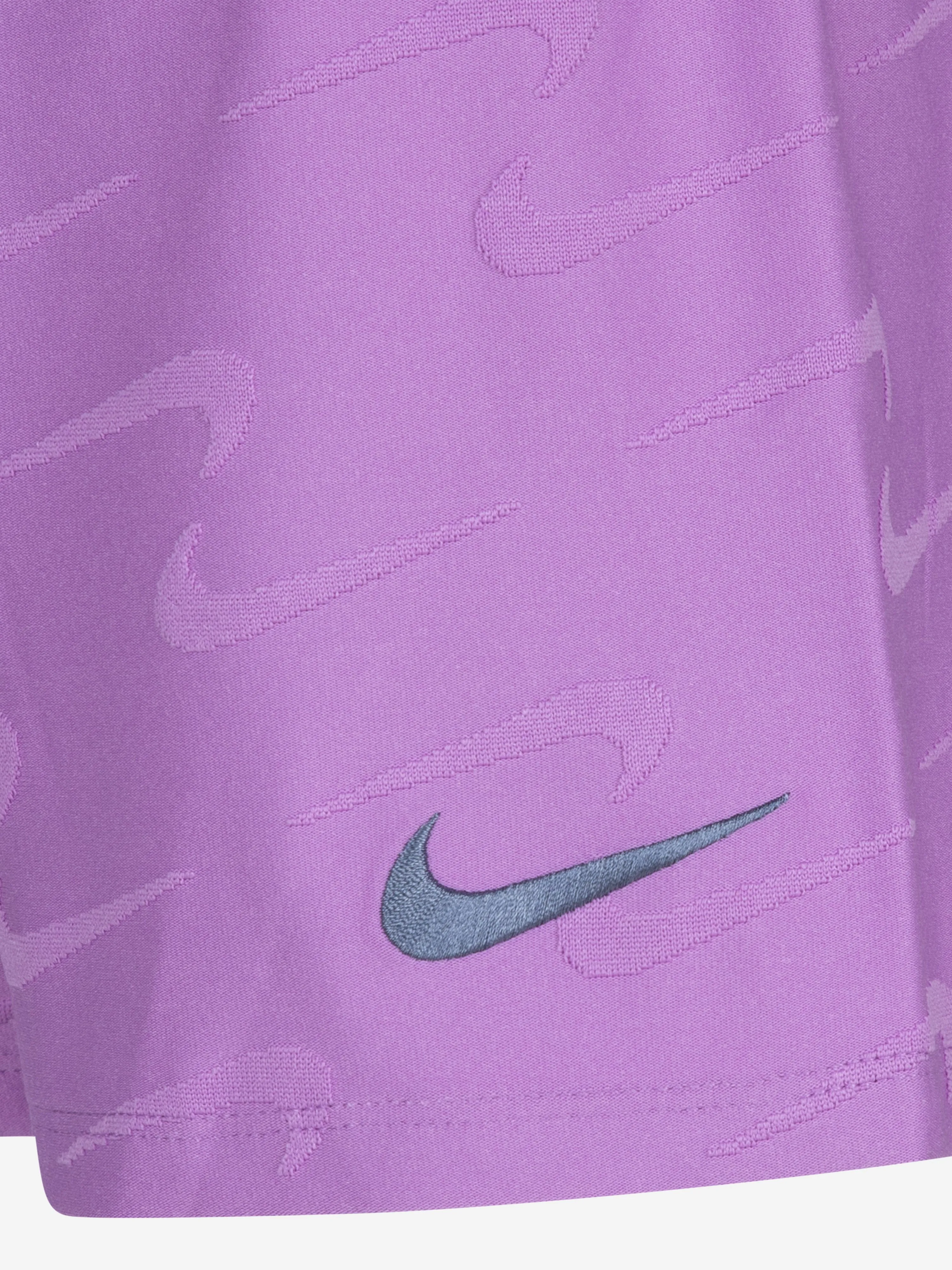 Girls Swoosh Motion Short Set in Purple