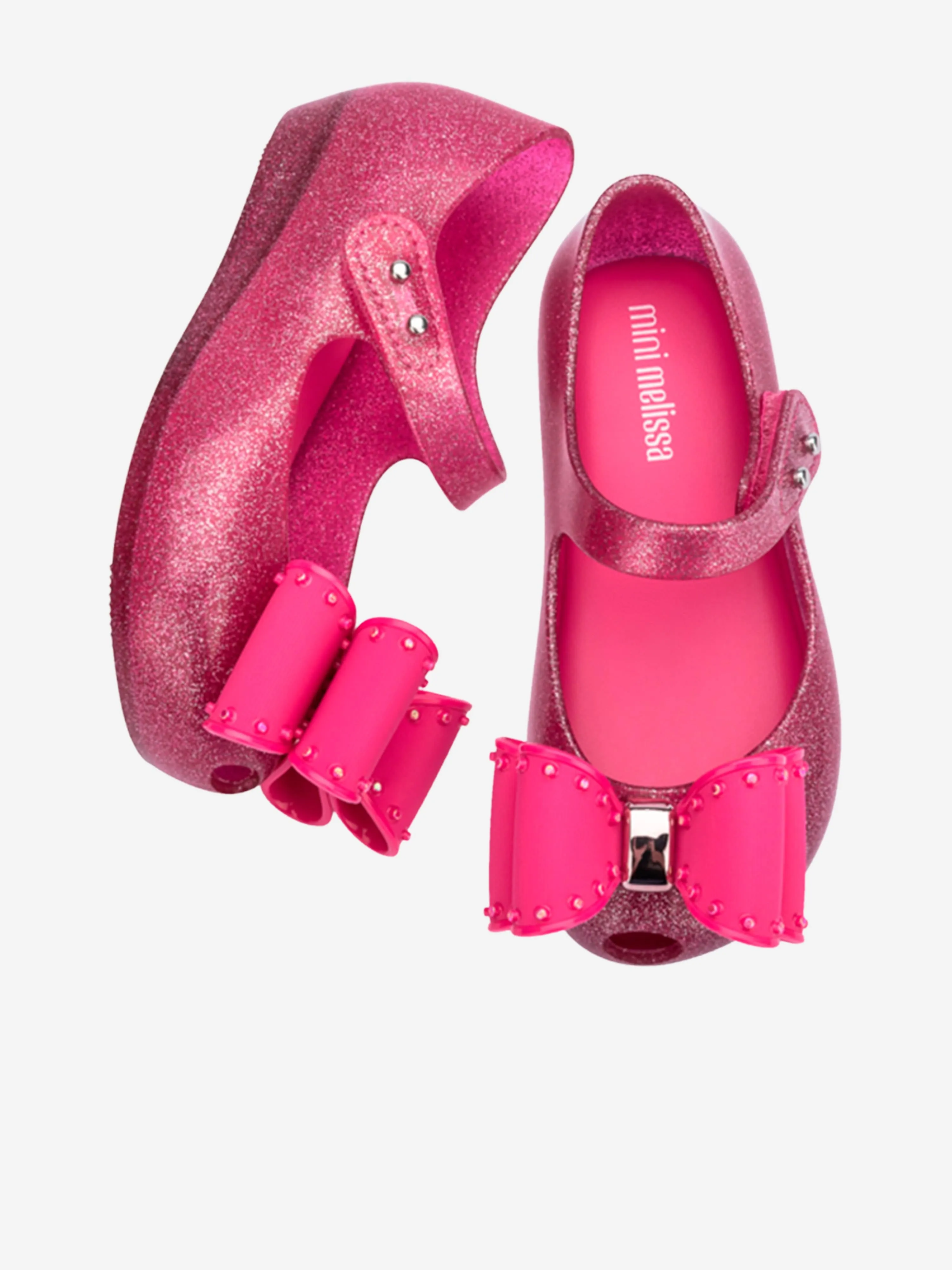 Girls Ultragirl Classic Bow Ballerinas in Pink