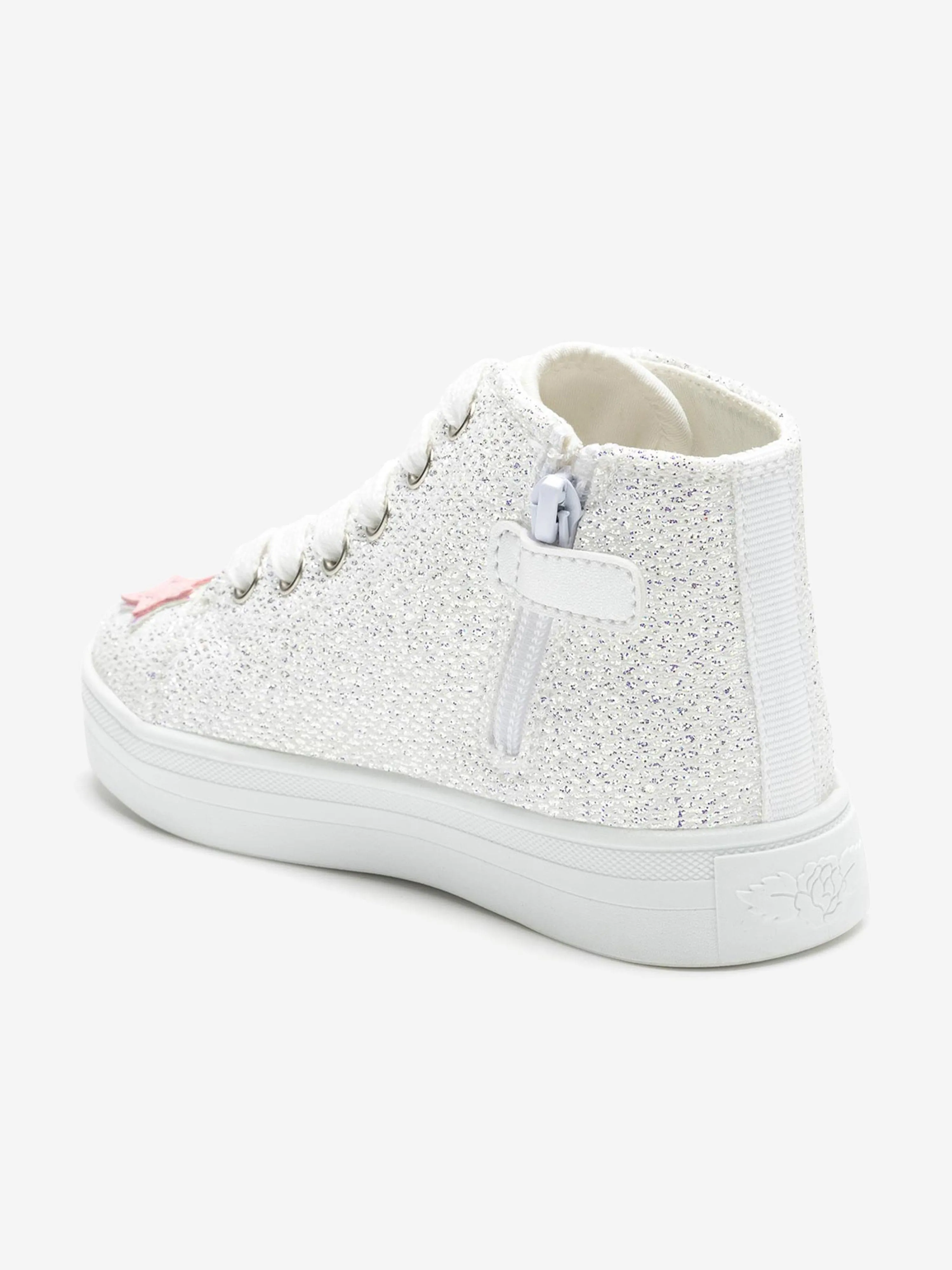 Girls Victoria Unicorn Baseball Boots in White