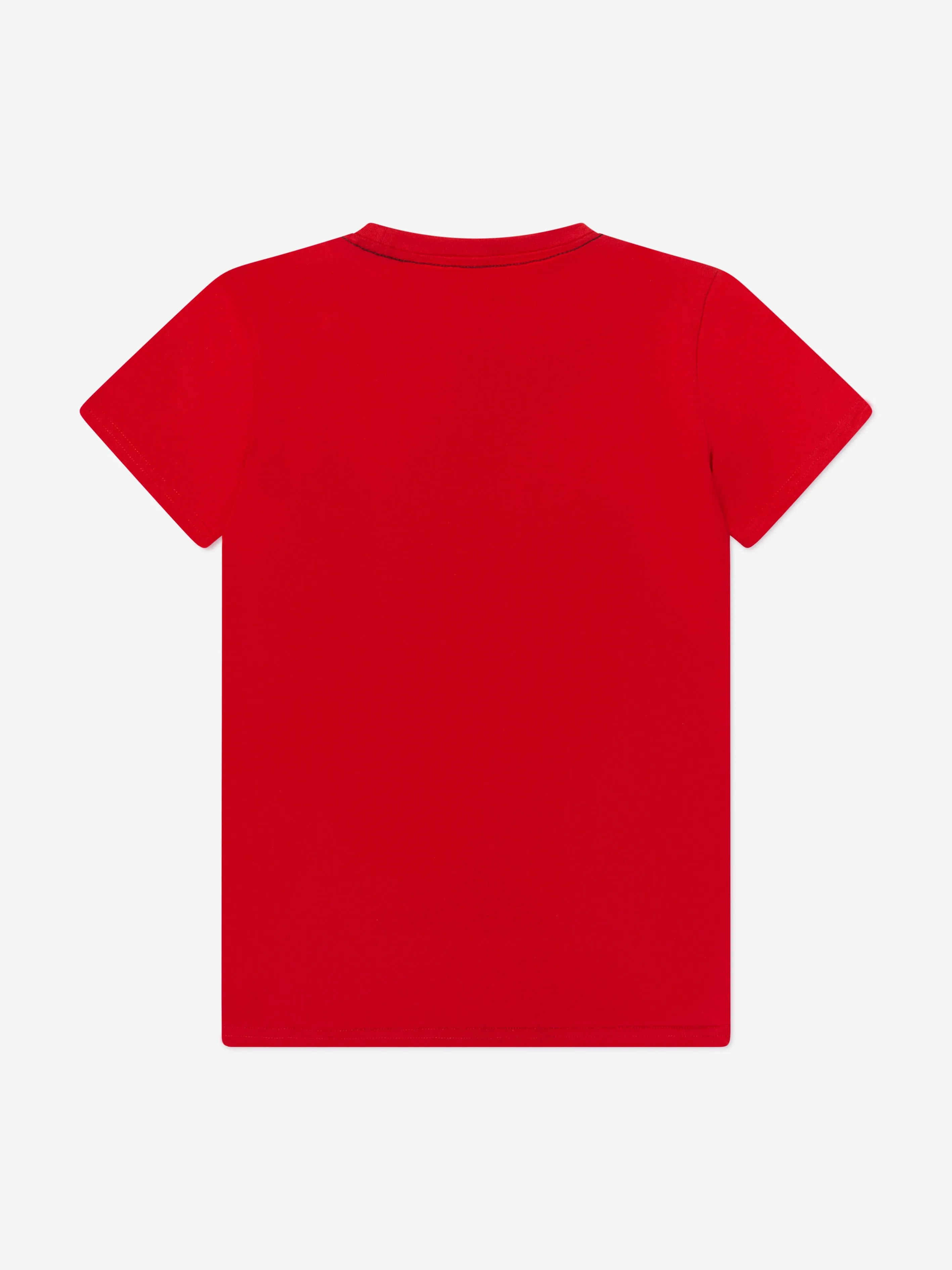 Guess Boys Logo Print T-Shirt in Red
