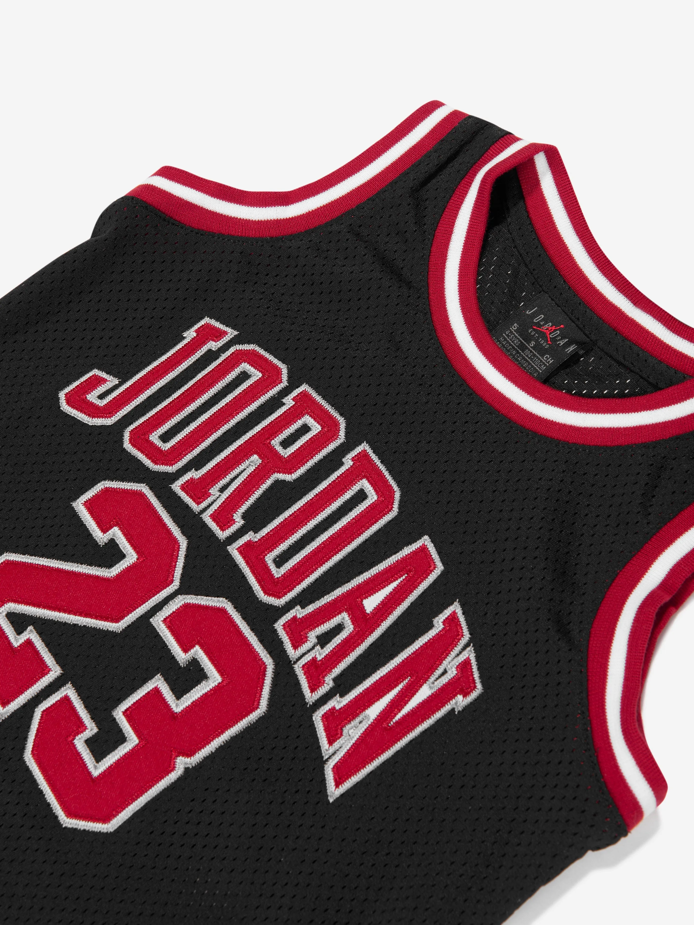 Jordan Boys 23 Jersey Sleeveless Top in Black