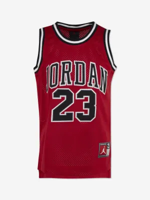 Jordan Boys 23 Jersey Sleeveless Top in Red