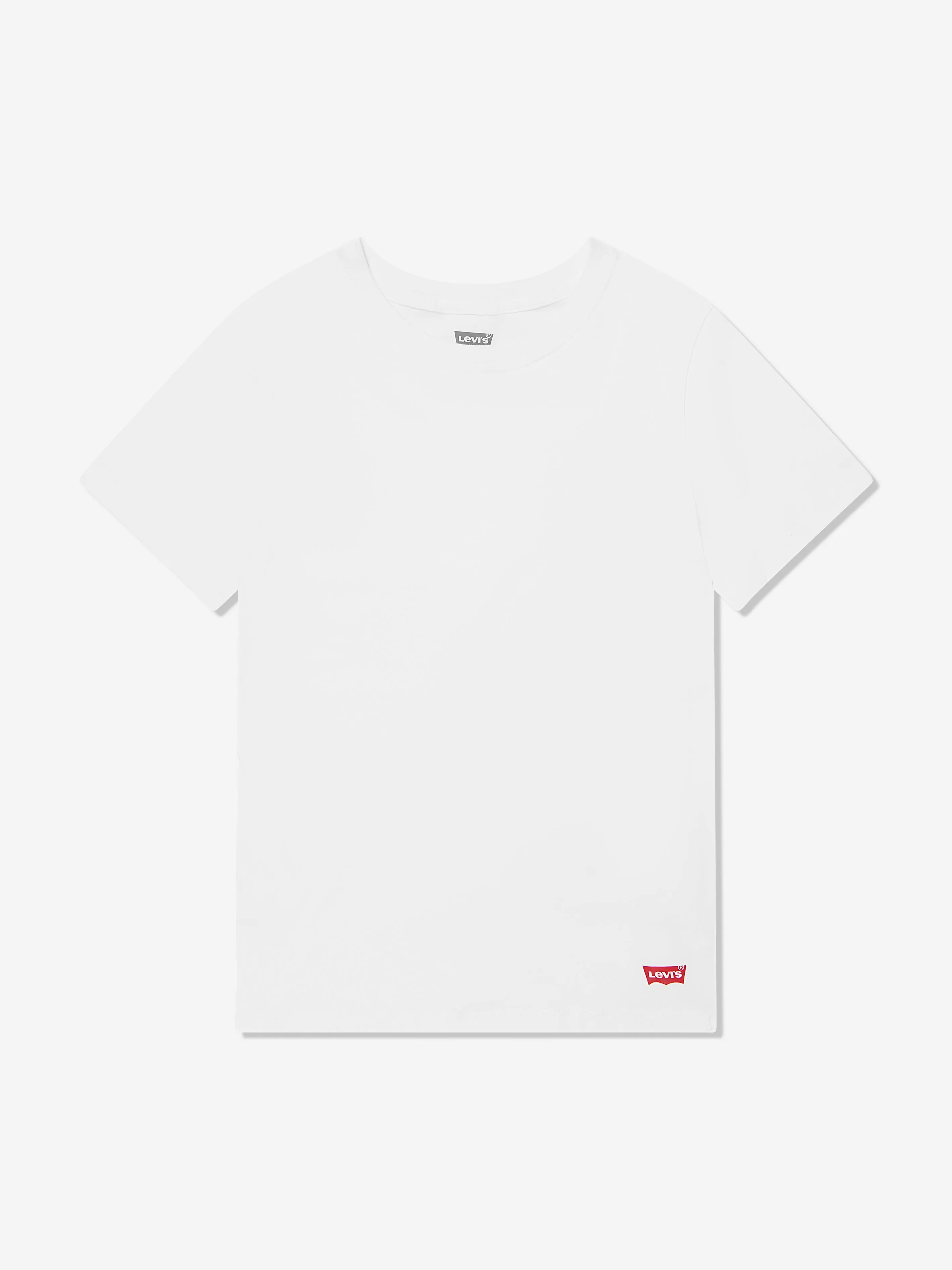 Kids 2 Pack Crew Neck T-Shirt Set in White