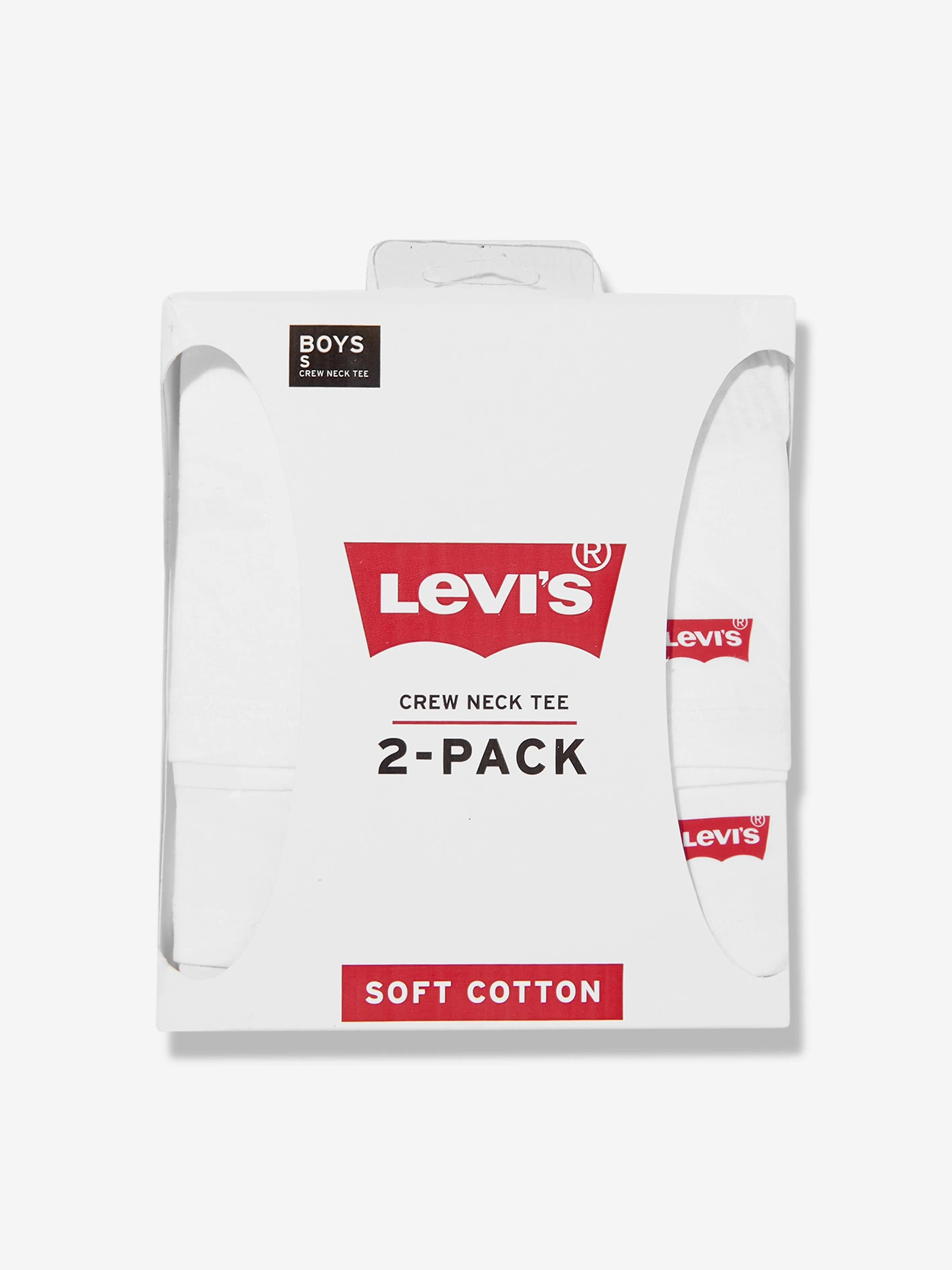 Kids 2 Pack Crew Neck T-Shirt Set in White