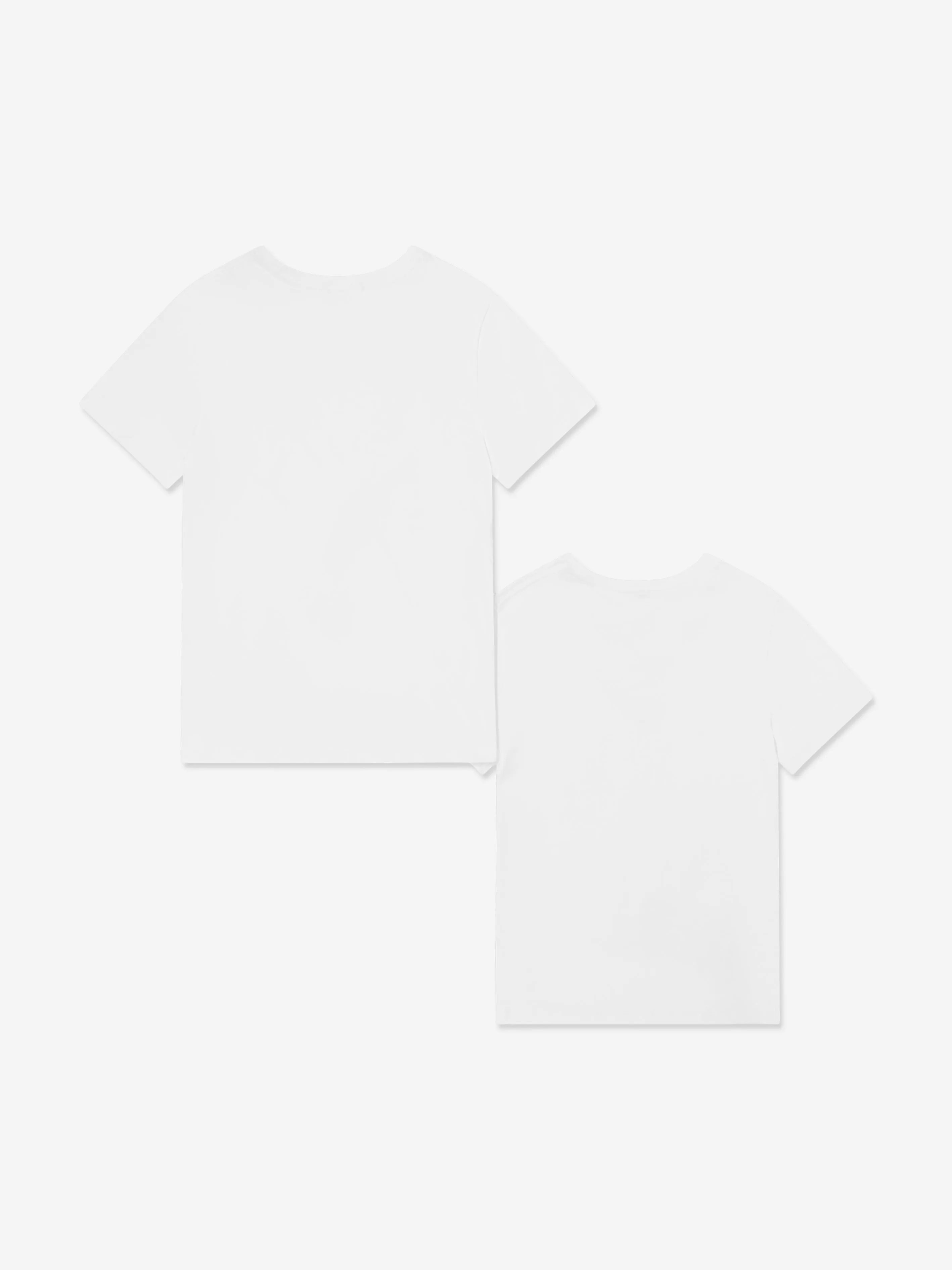 Kids 2 Pack Crew Neck T-Shirt Set in White