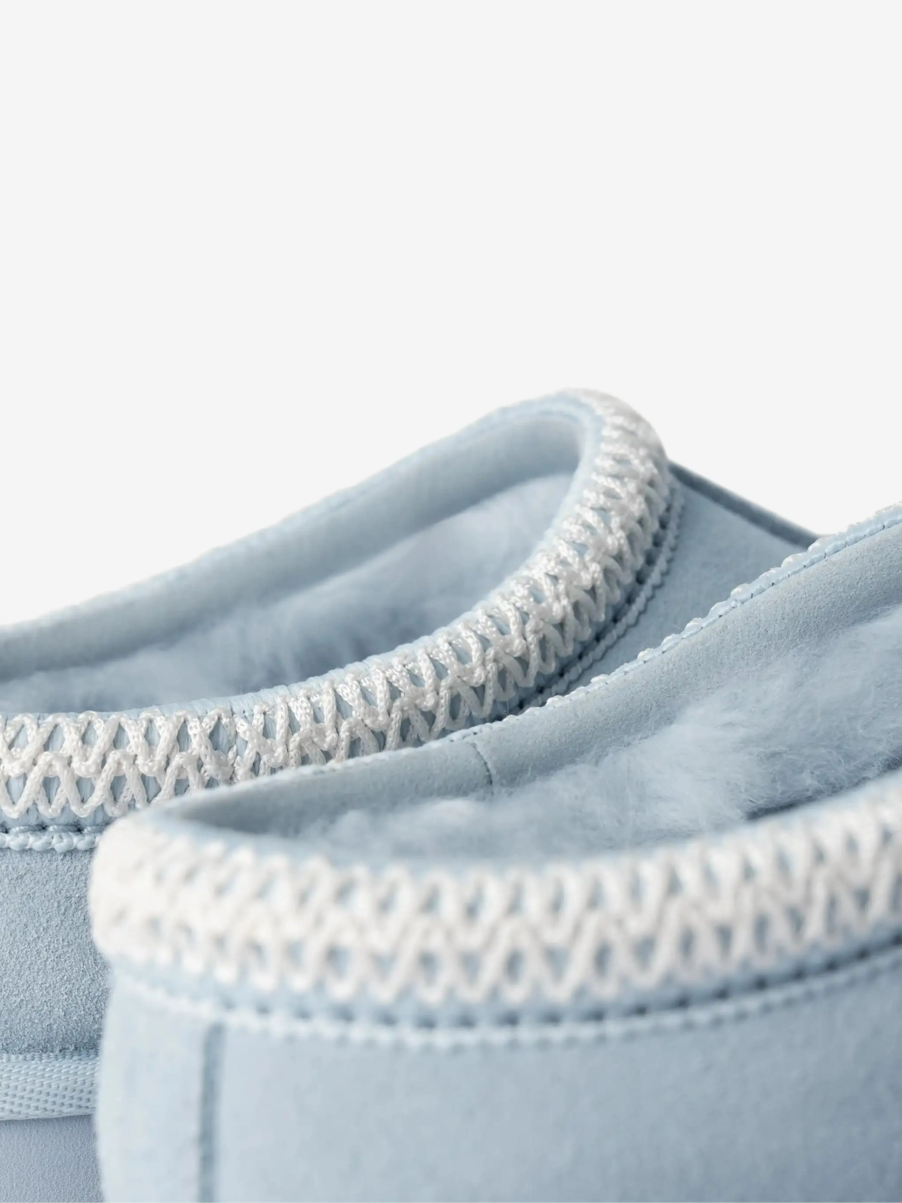 Kids Suede Tasman II Slippers in Blue