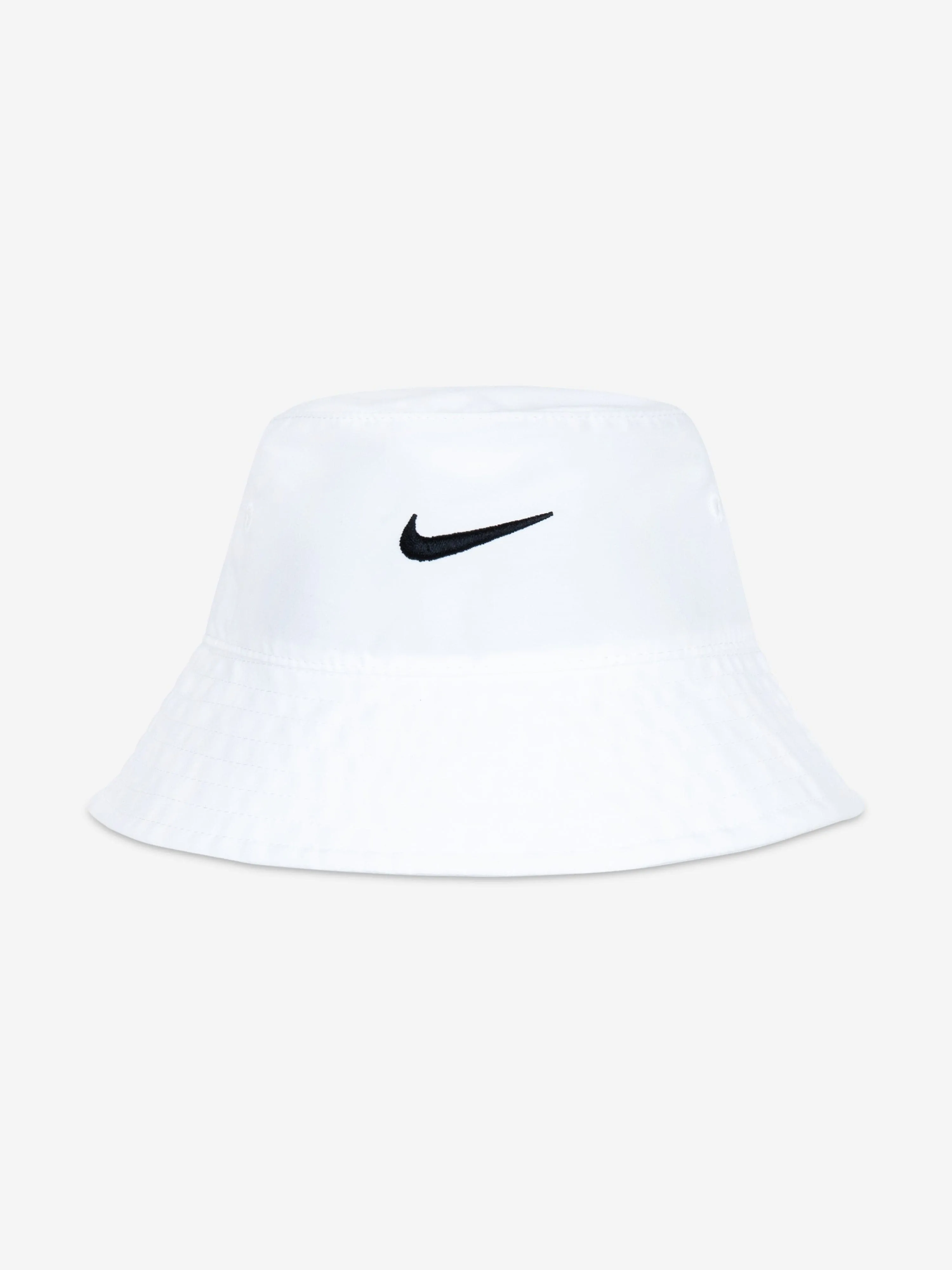 Kids UPF 40  Bucket Hat in White