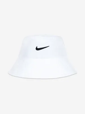 Kids UPF 40  Bucket Hat in White