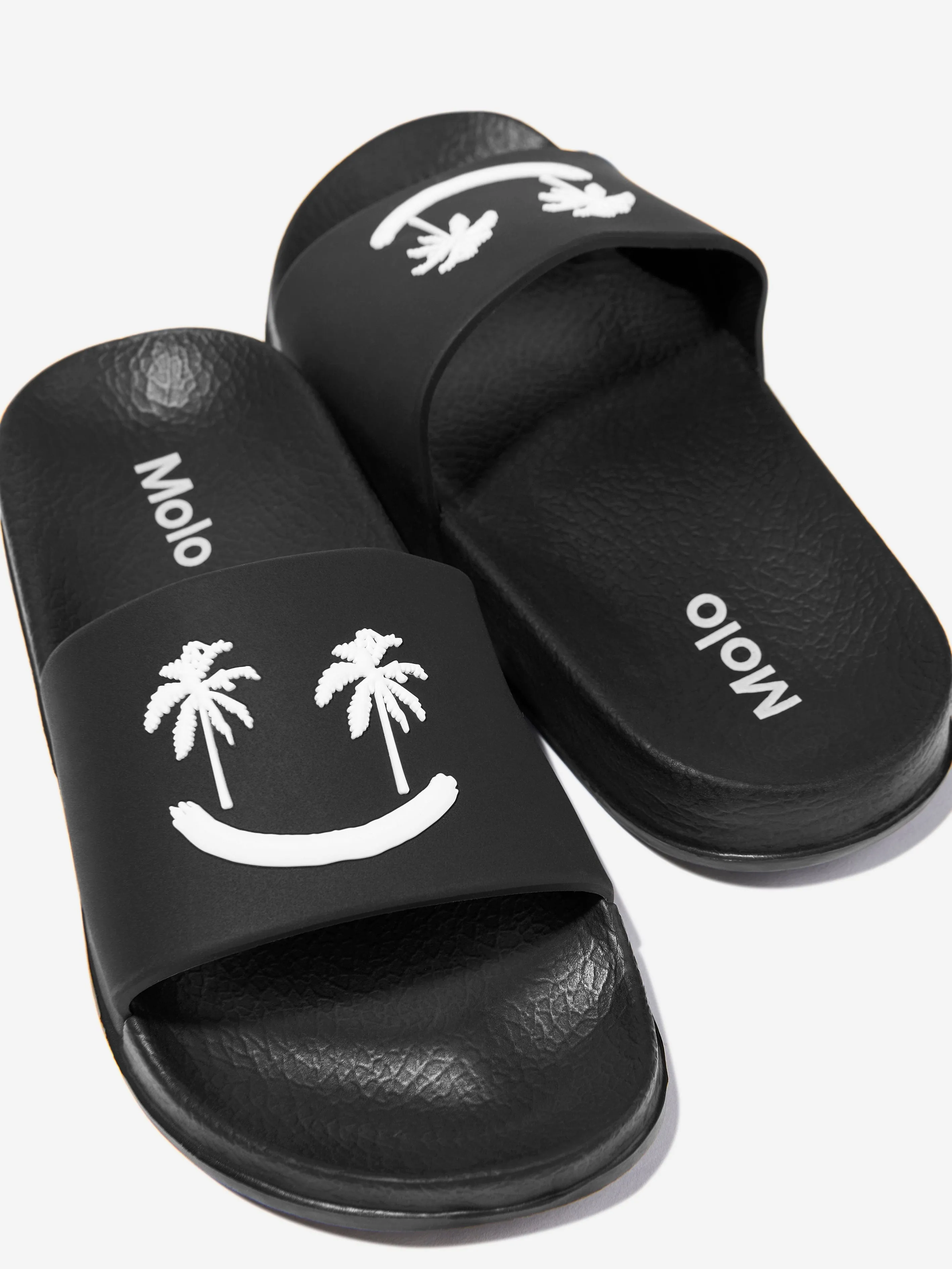 Kids Zhappy Sliders in Black