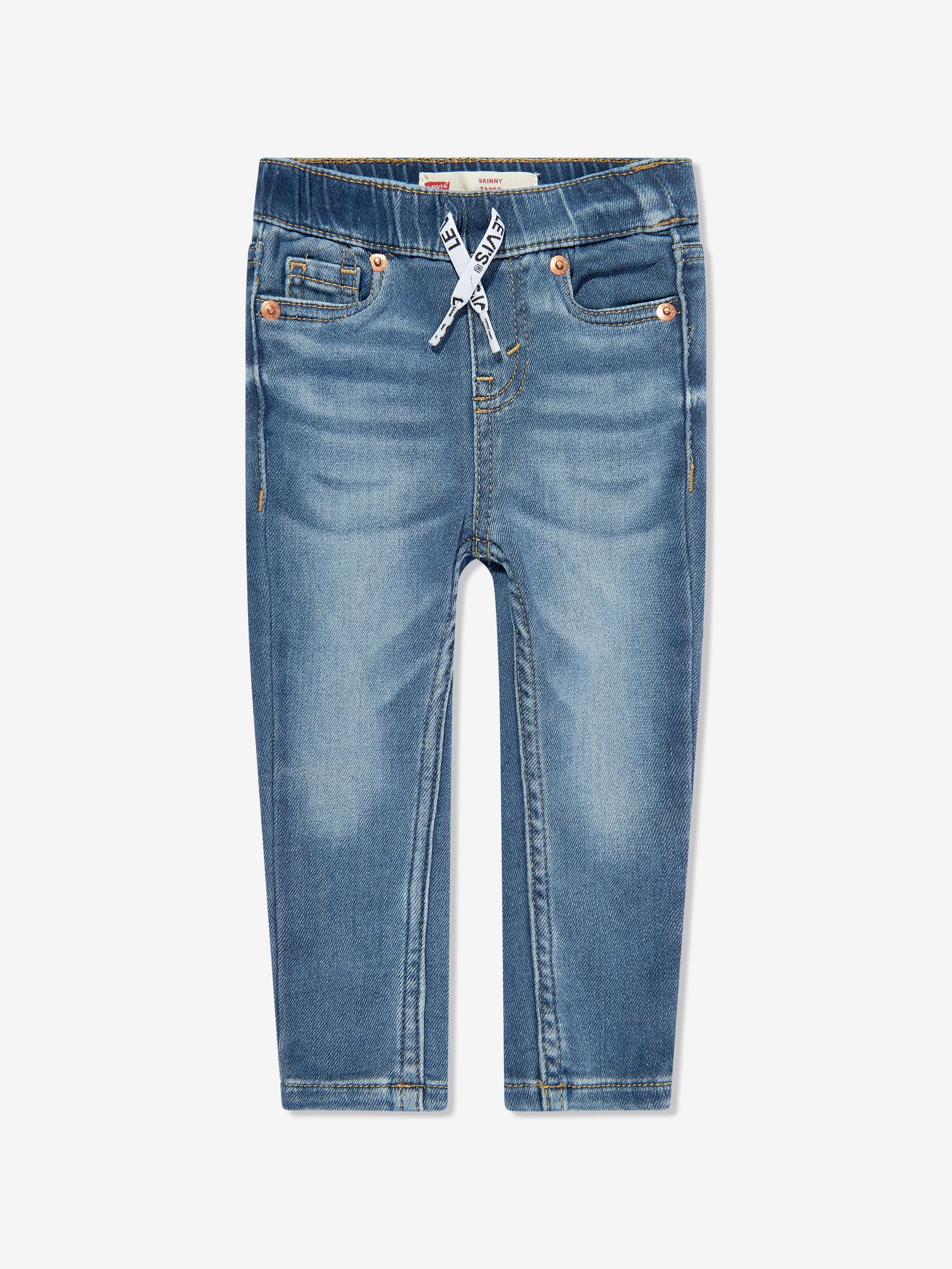 Levi's Baby Boys Skinny Dobby Pull On Pants in Blue