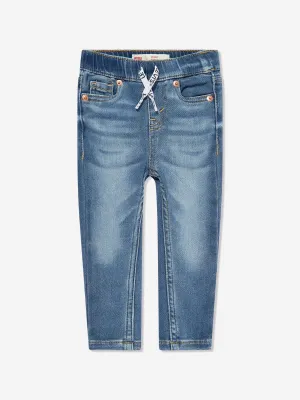 Levi's Baby Boys Skinny Dobby Pull On Pants in Blue