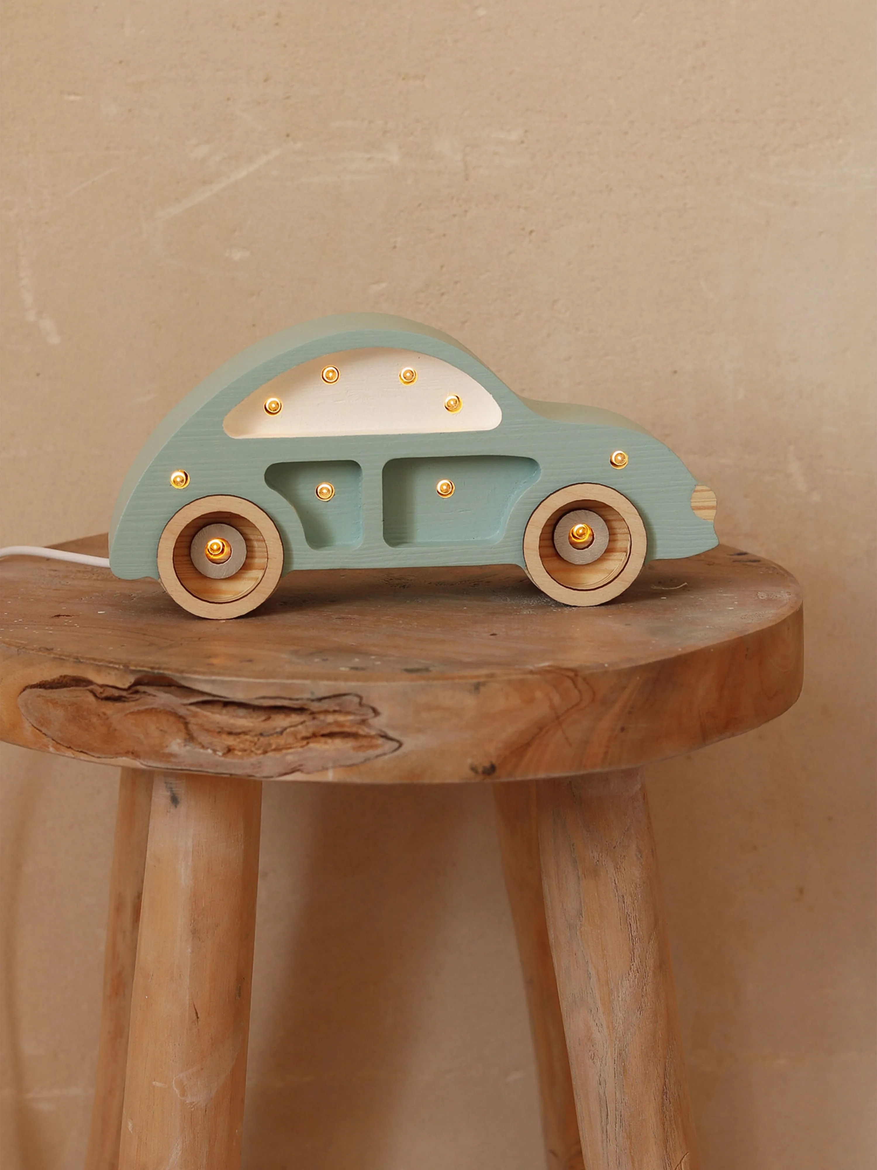 Little Lights Beetle Car Mini Lamp in Blue (10x20.5x5.5 cm)