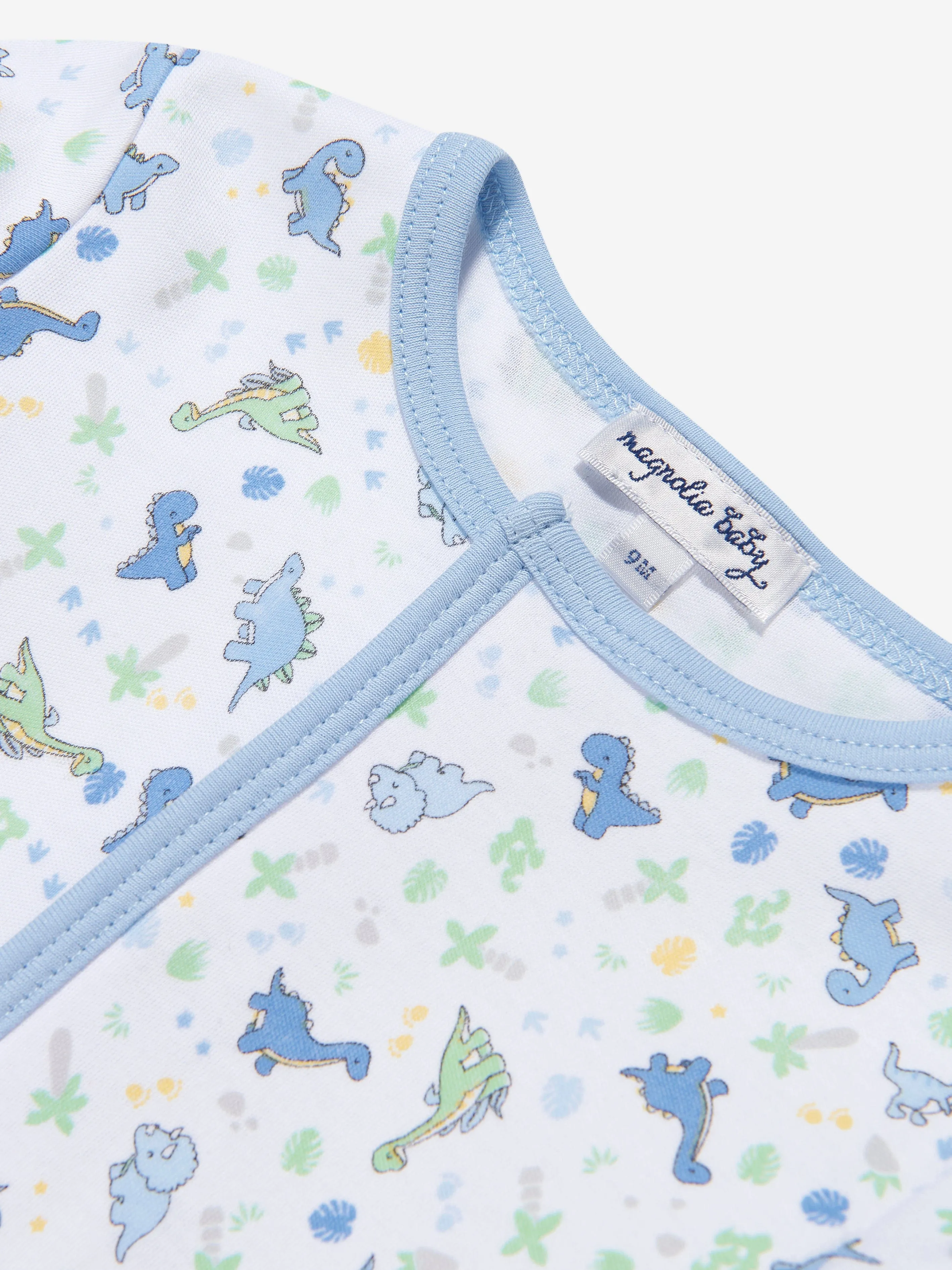 Magnolia Baby Baby Boys Dinoland Babygrow in White