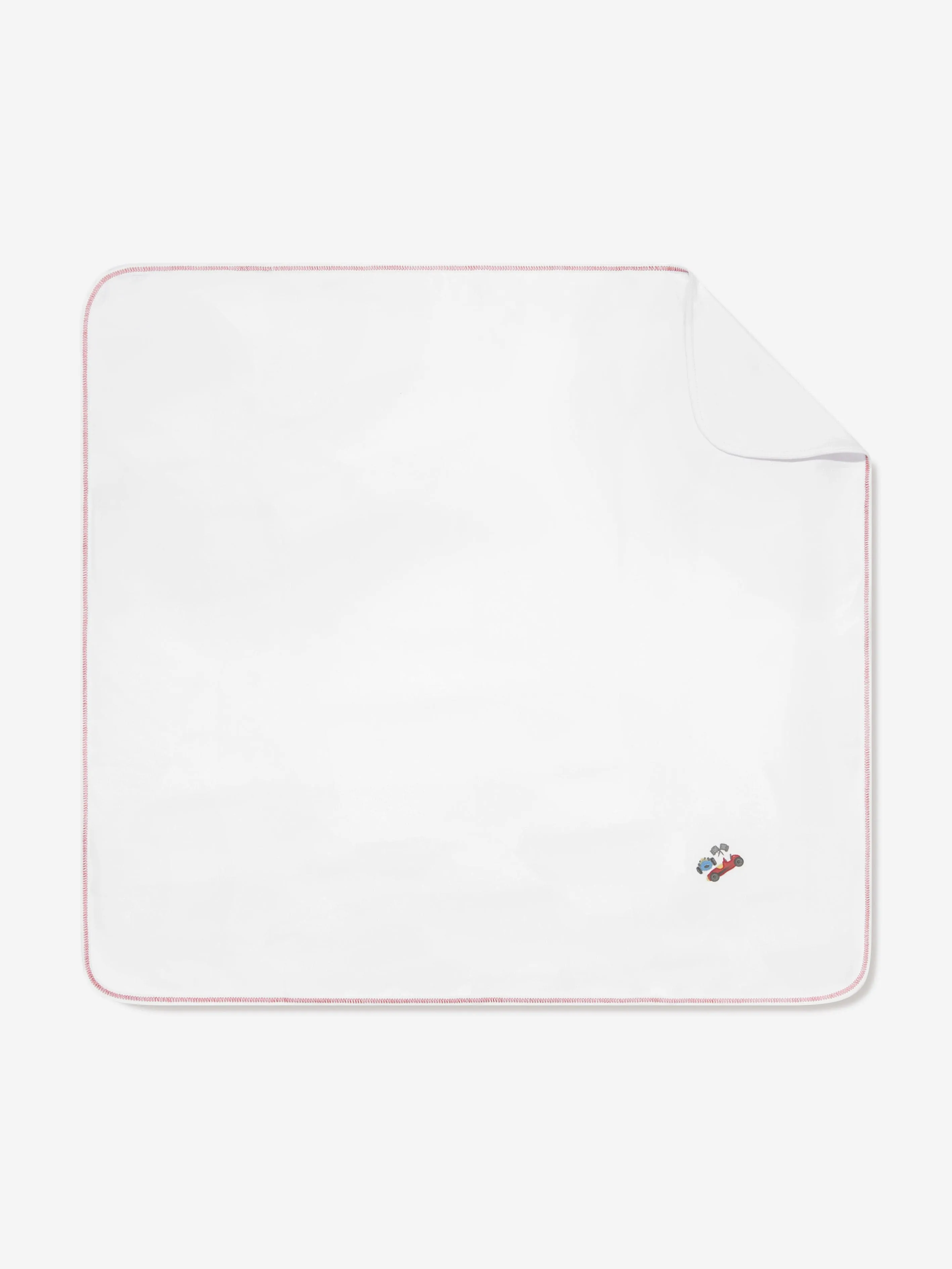 Magnolia Baby Baby Boys Grand Prix Receiving Blanket in White
