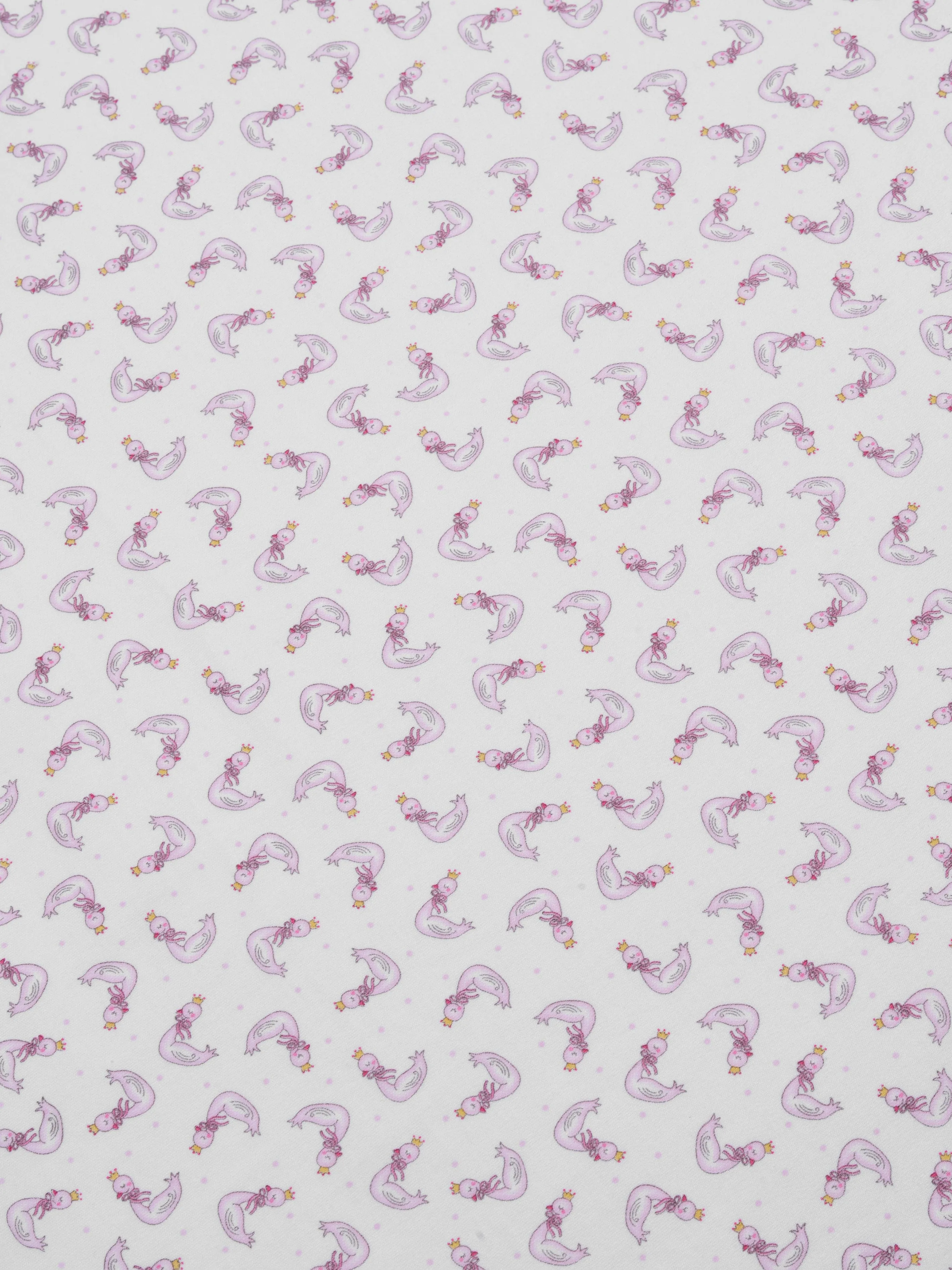 Magnolia Baby Baby Girls Princess Swan Swaddle Blanket in White
