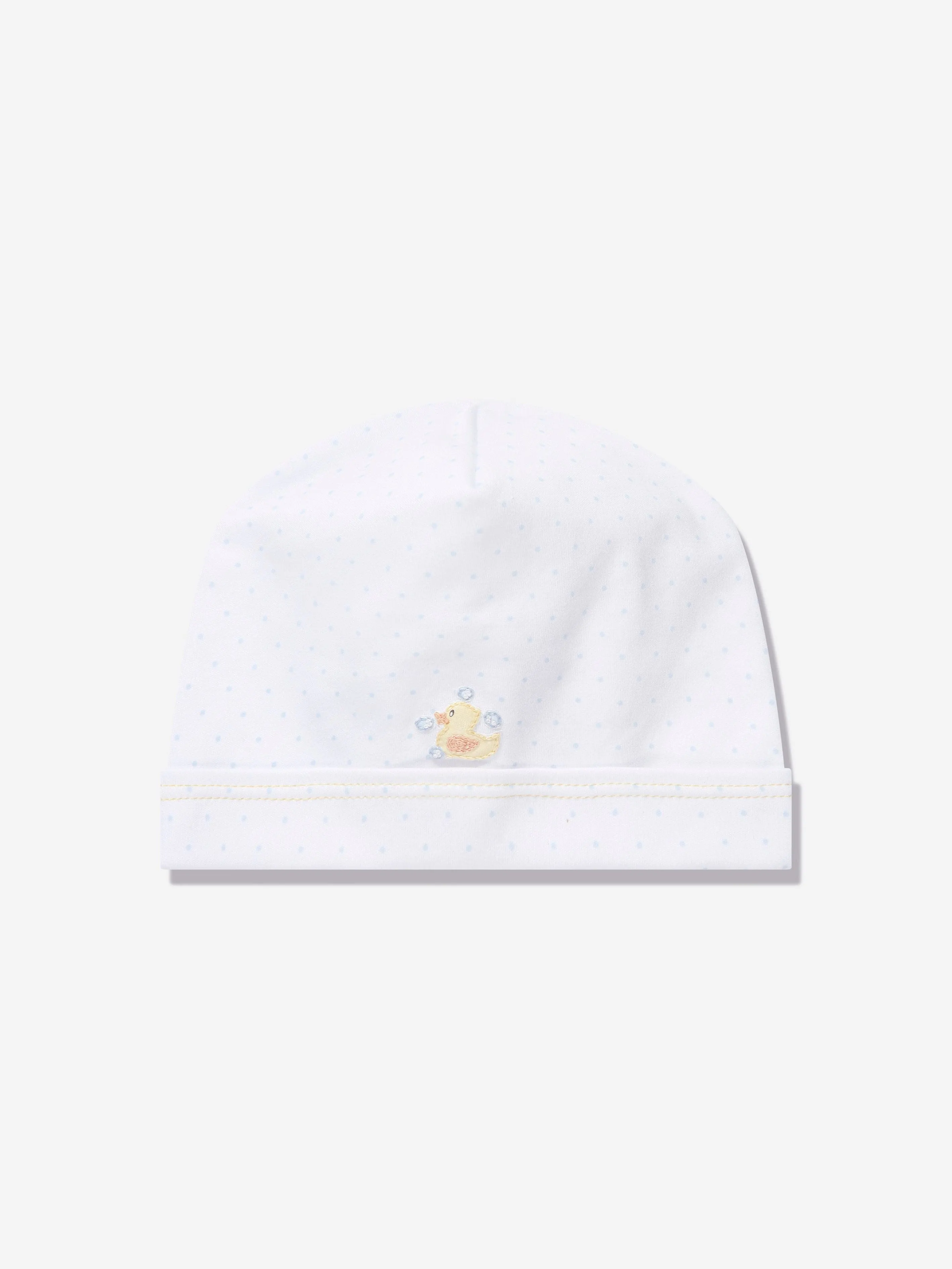 Magnolia Baby Baby Rubber Ducky Embroidered Hat in White