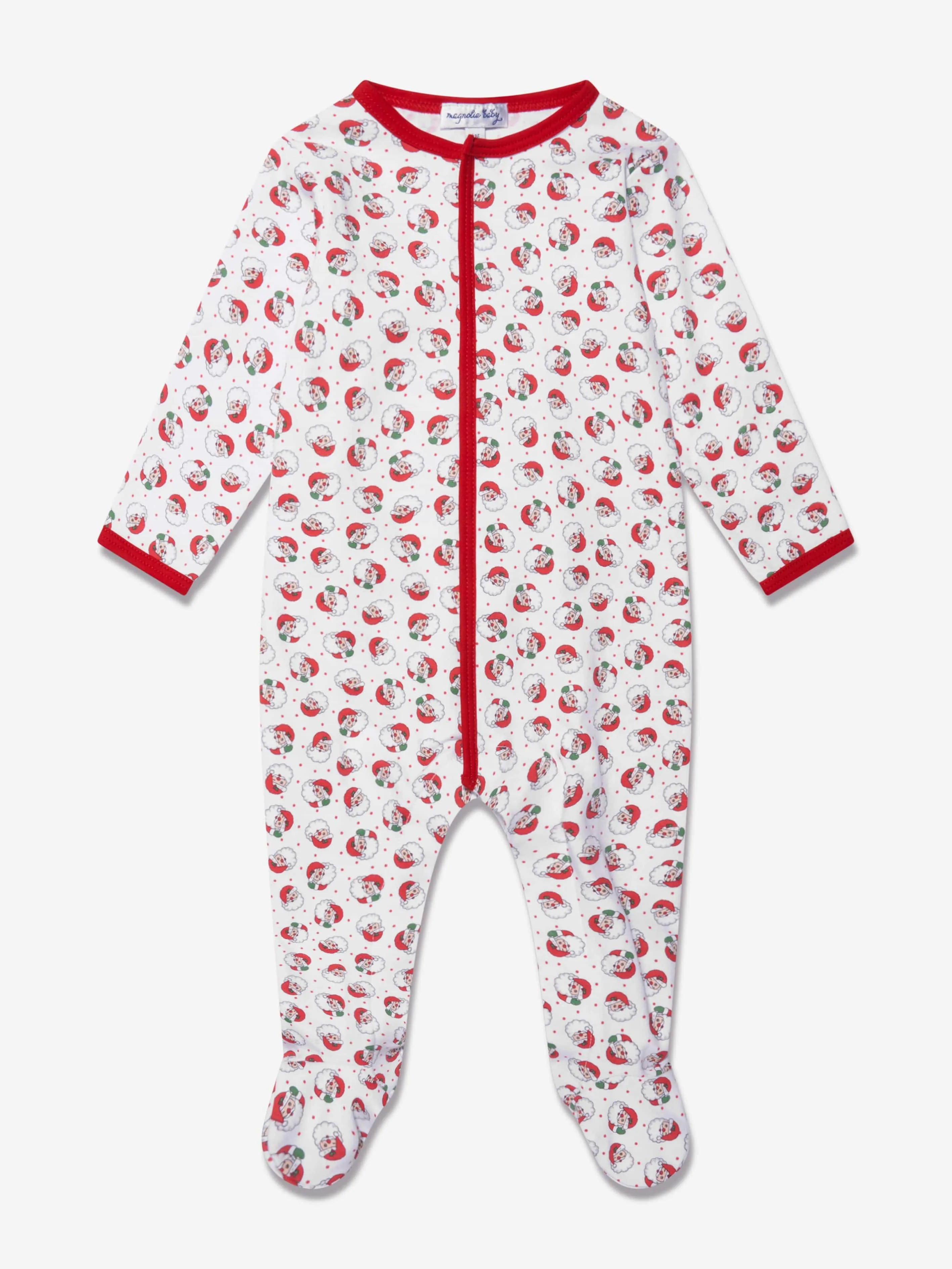 Magnolia Baby Baby Winking Santa Babygrow in Red