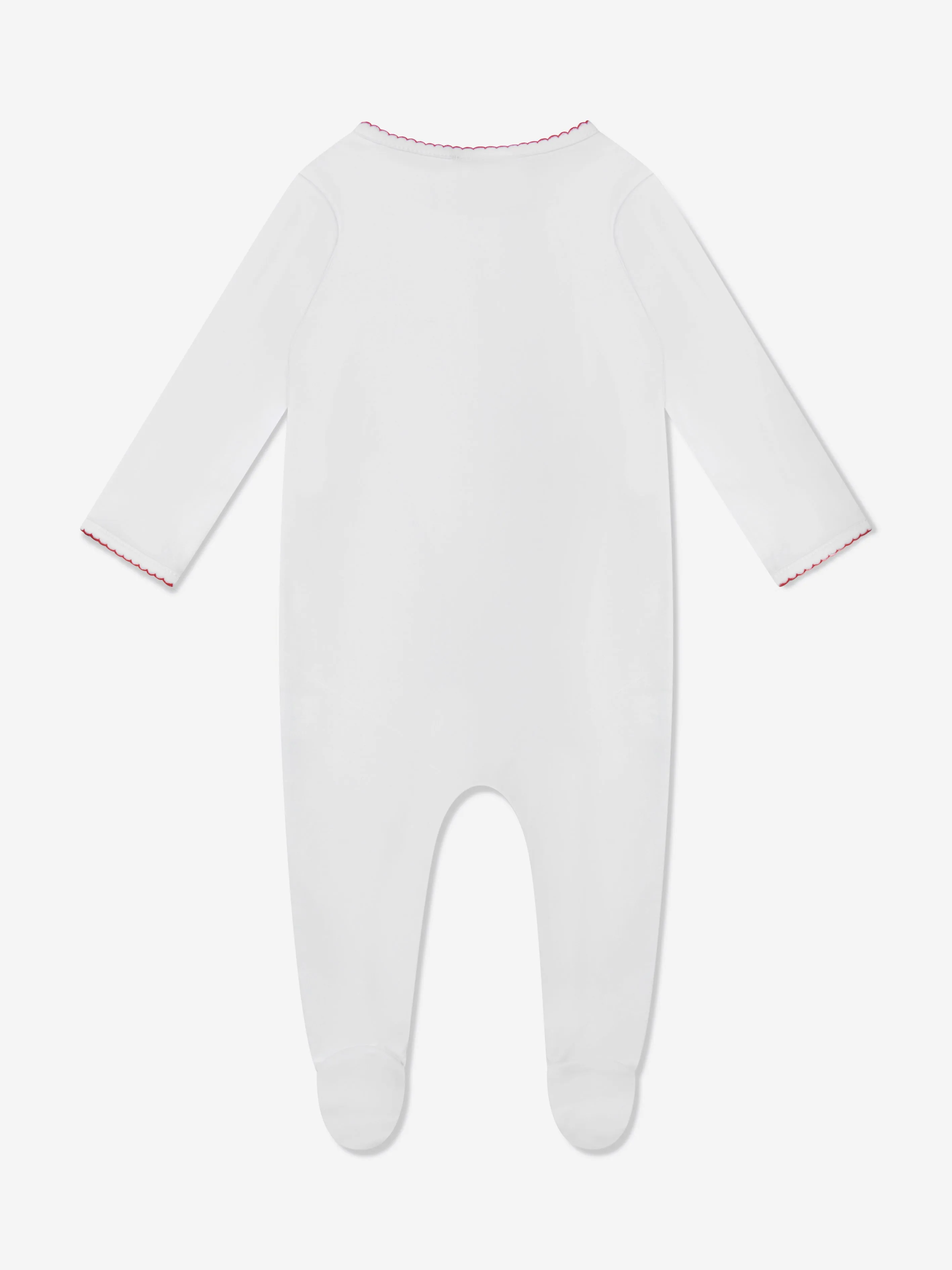 Magnolia Baby Baby Winking Santa Babygrow in White