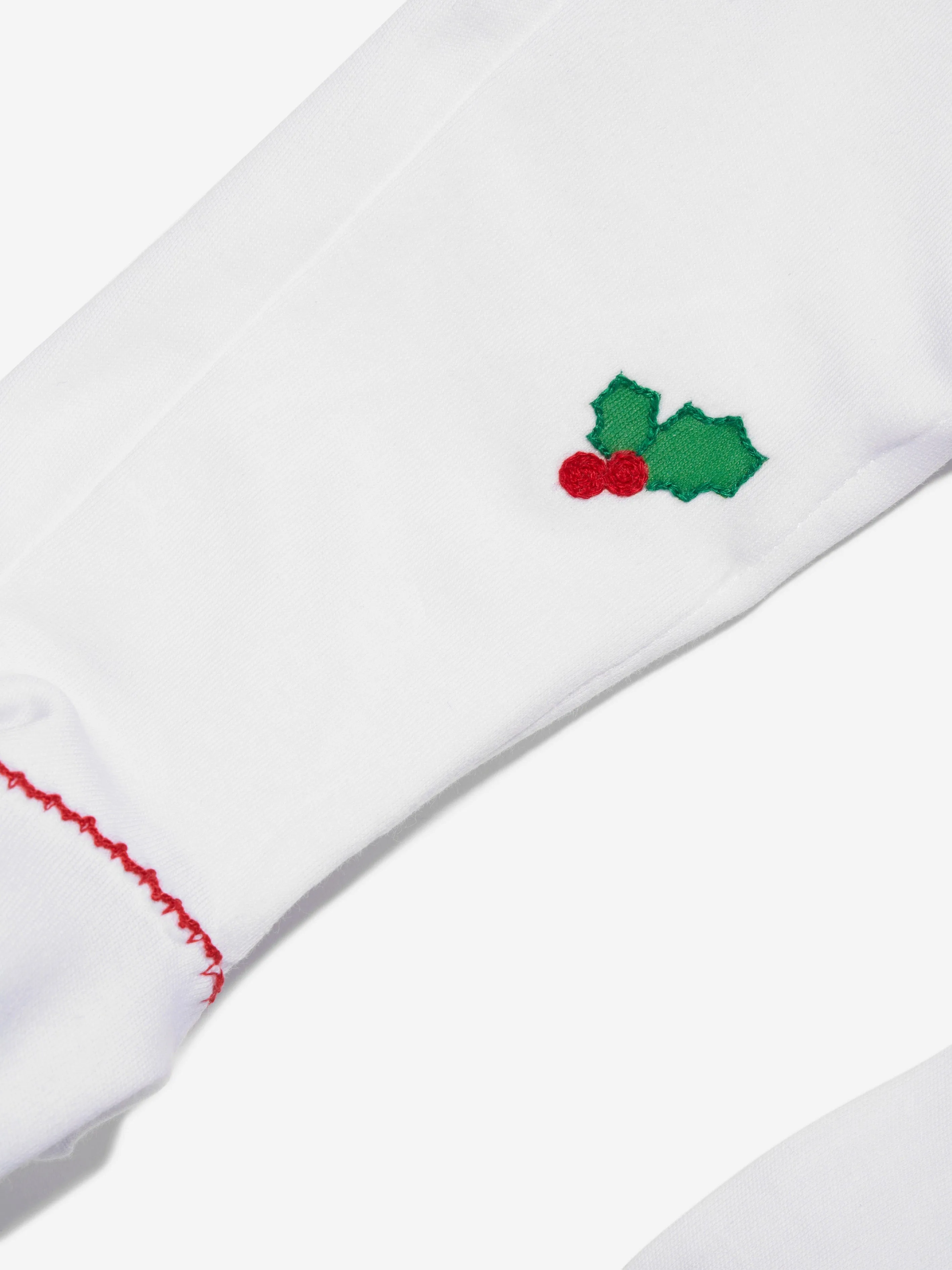 Magnolia Baby Baby Winking Santa Babygrow in White