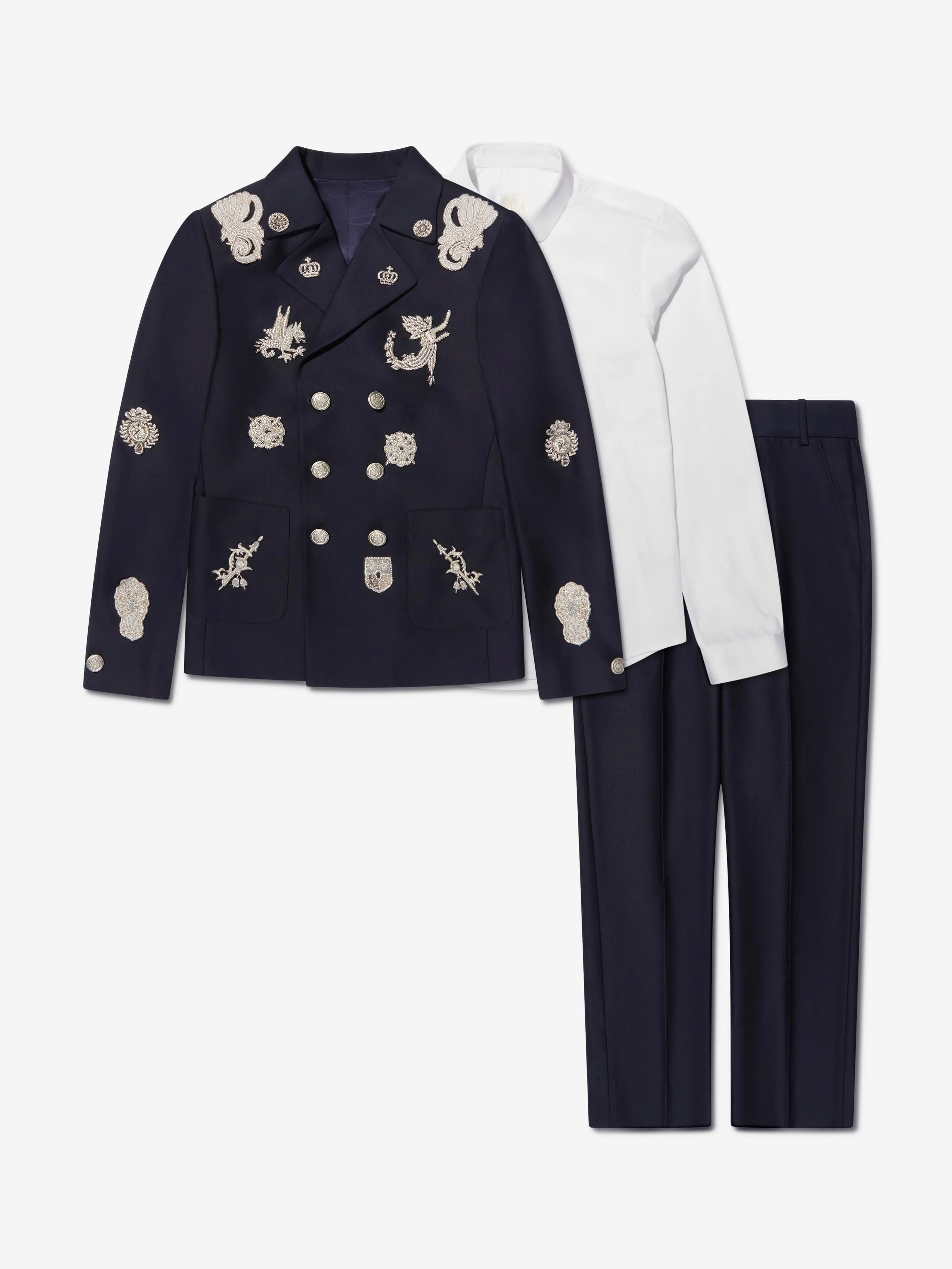 Maison Ava Boys Neil Suit in Navy