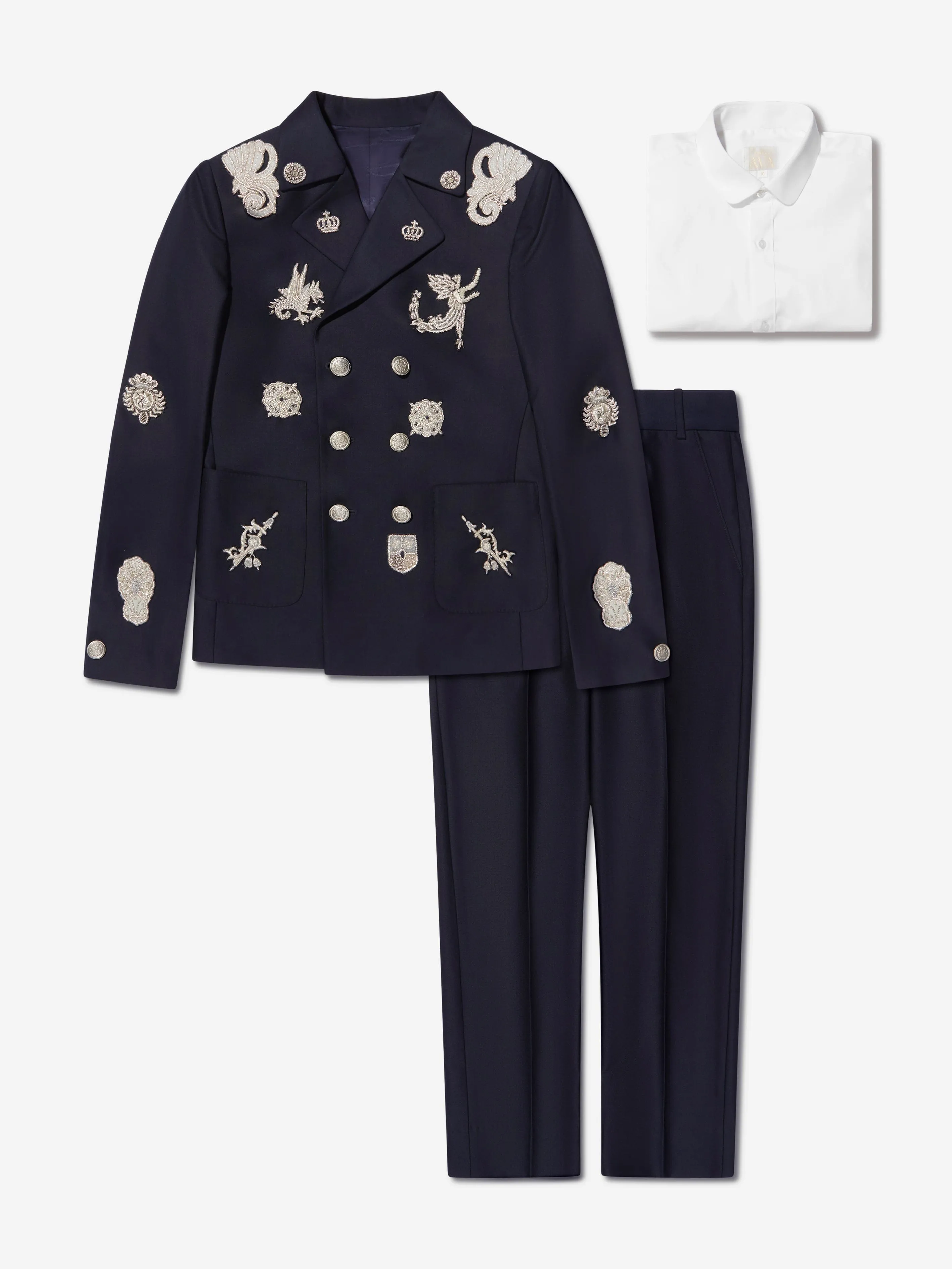 Maison Ava Boys Neil Suit in Navy