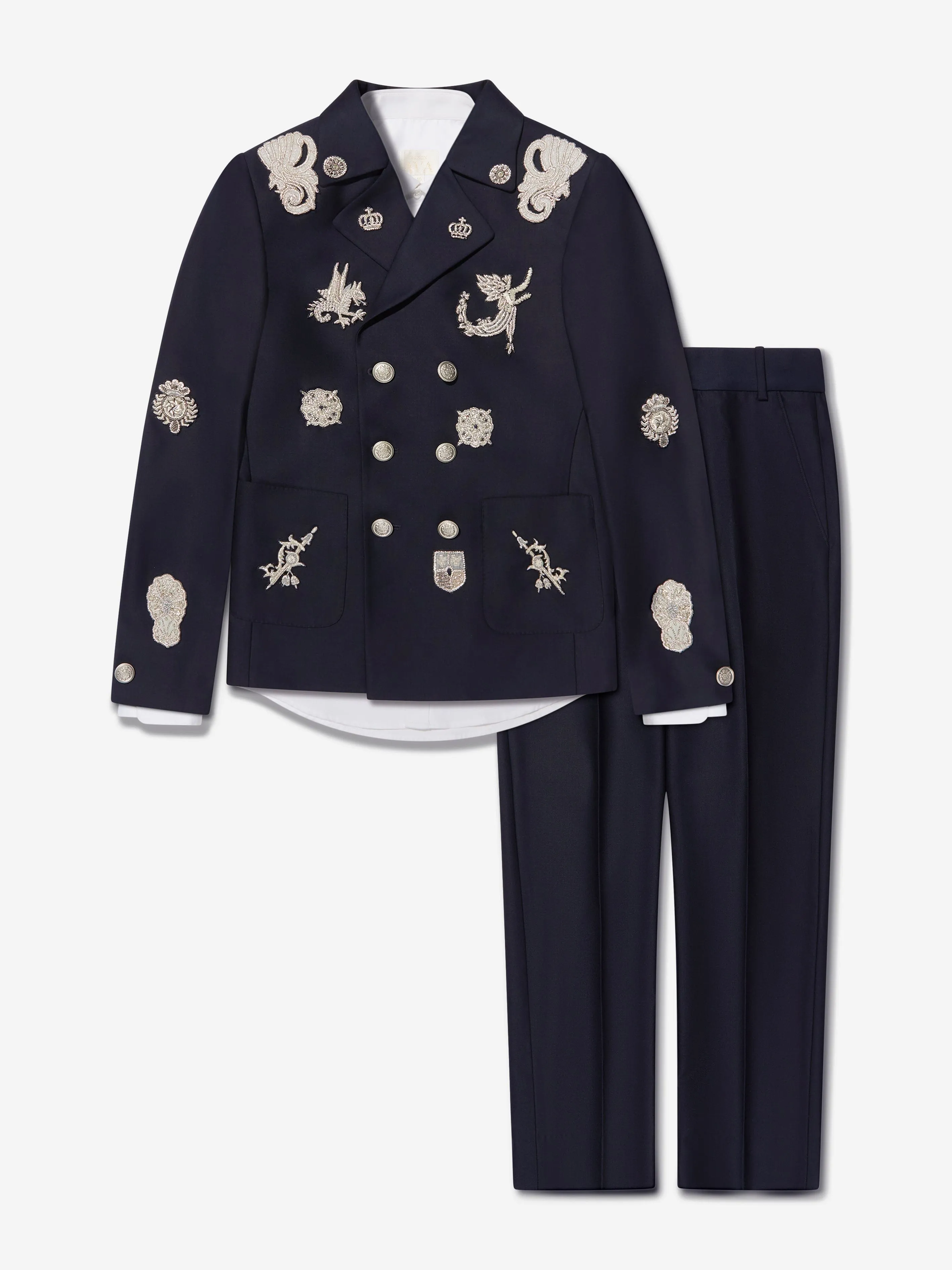 Maison Ava Boys Neil Suit in Navy