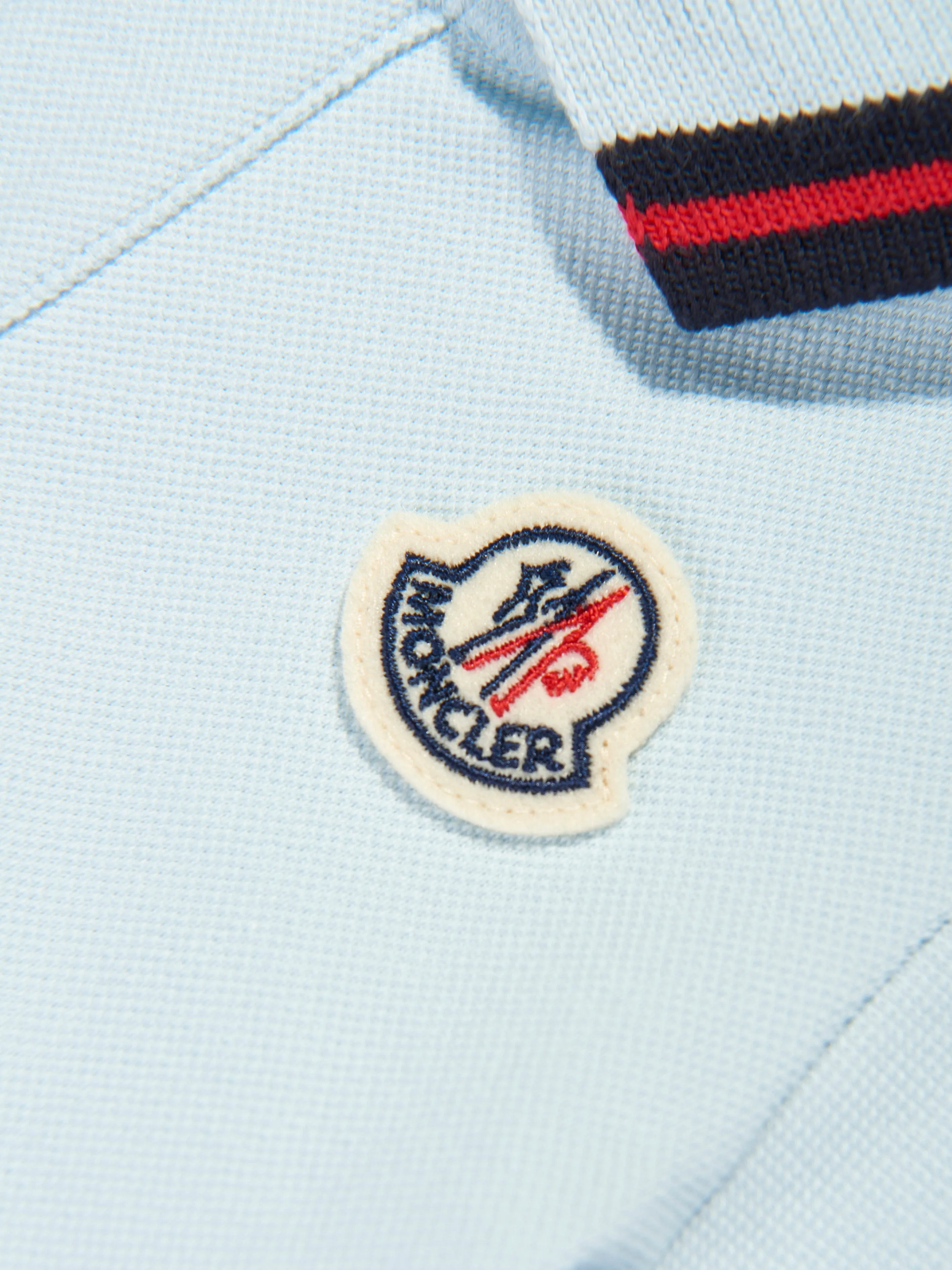 Moncler Enfant Baby Boys Logo Polo Shirt in Blue