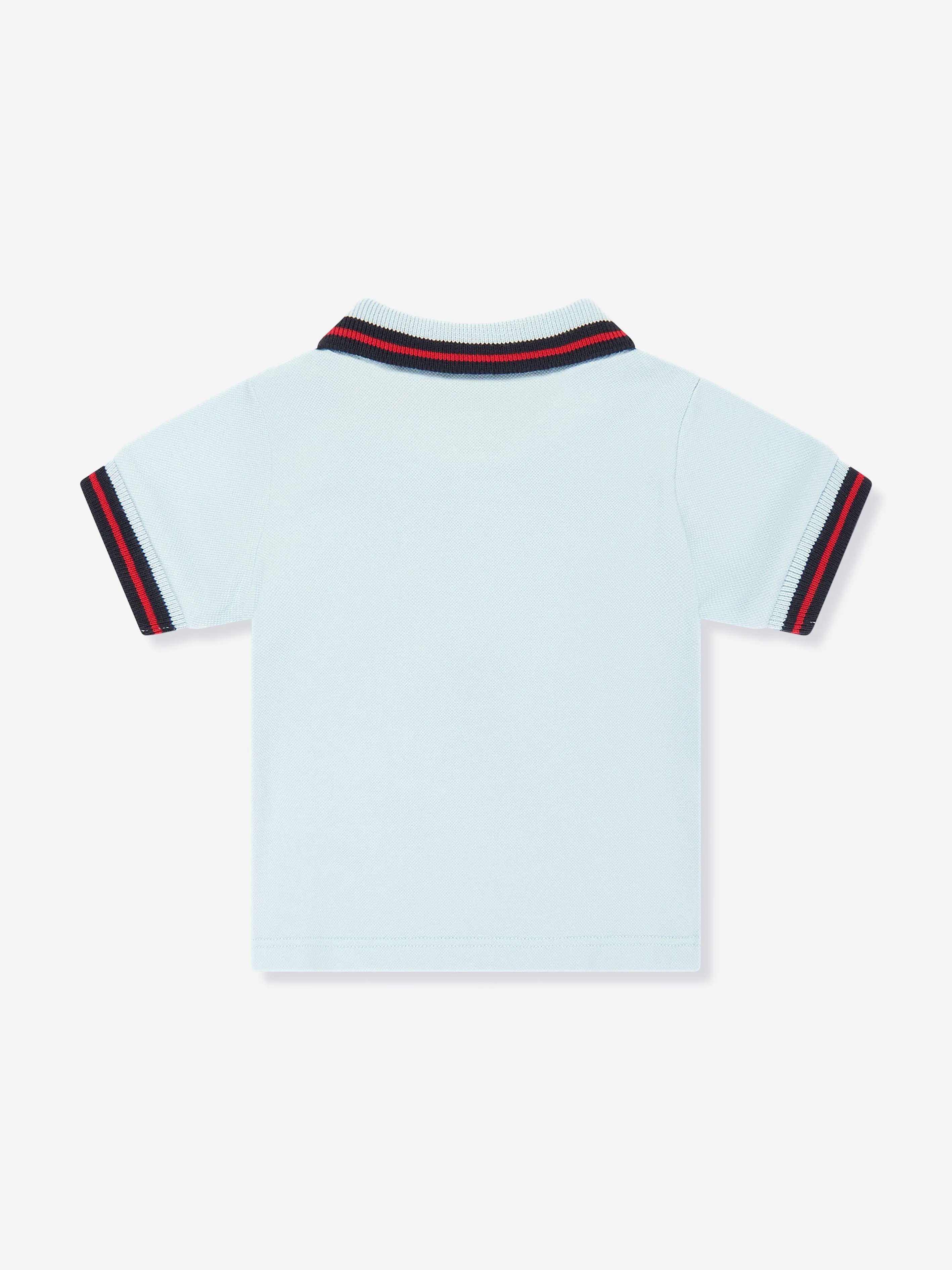 Moncler Enfant Baby Boys Logo Polo Shirt in Blue