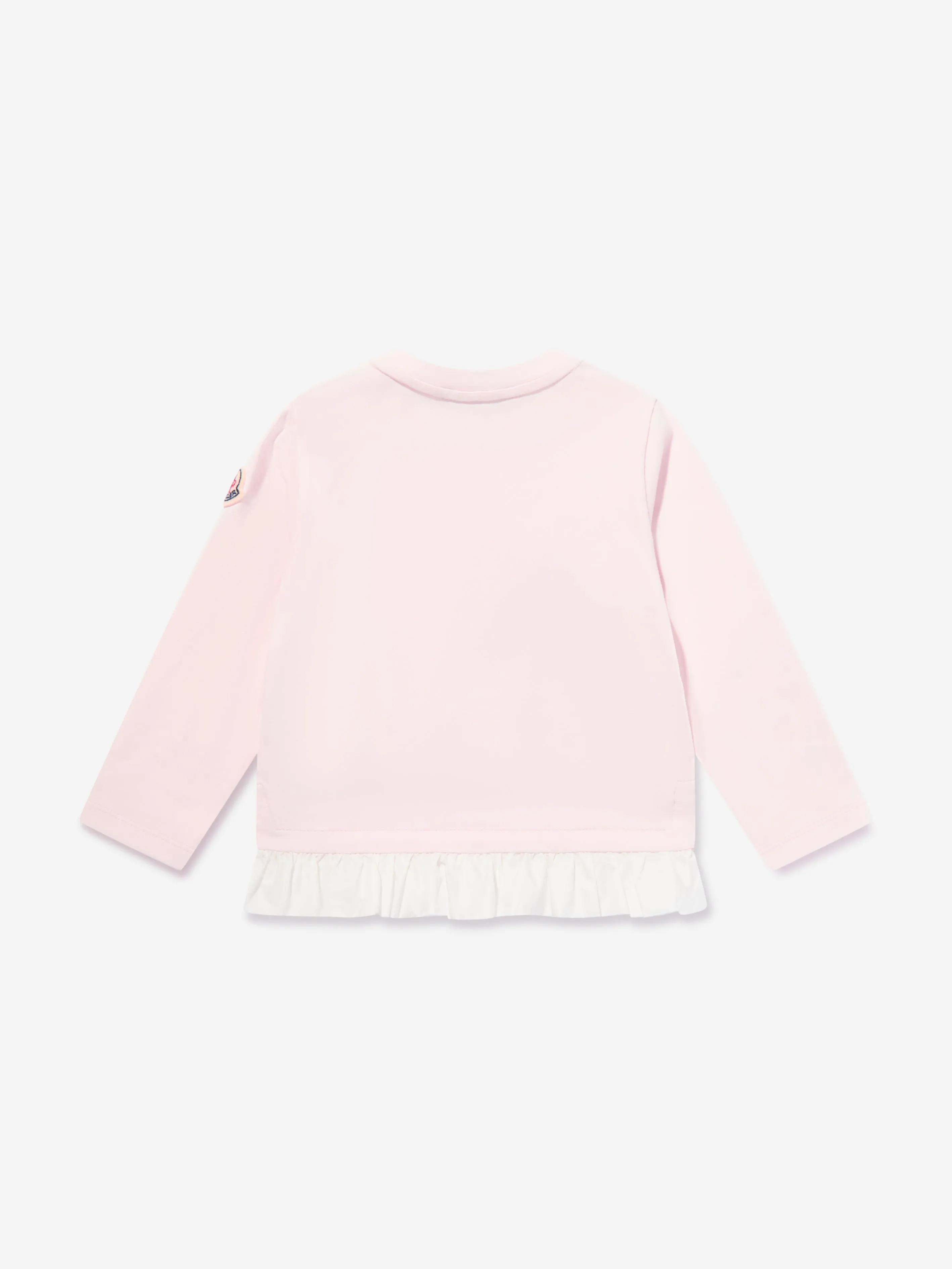 Moncler Enfant Baby Girls Long Sleeve Logo T-Shirt in Pink