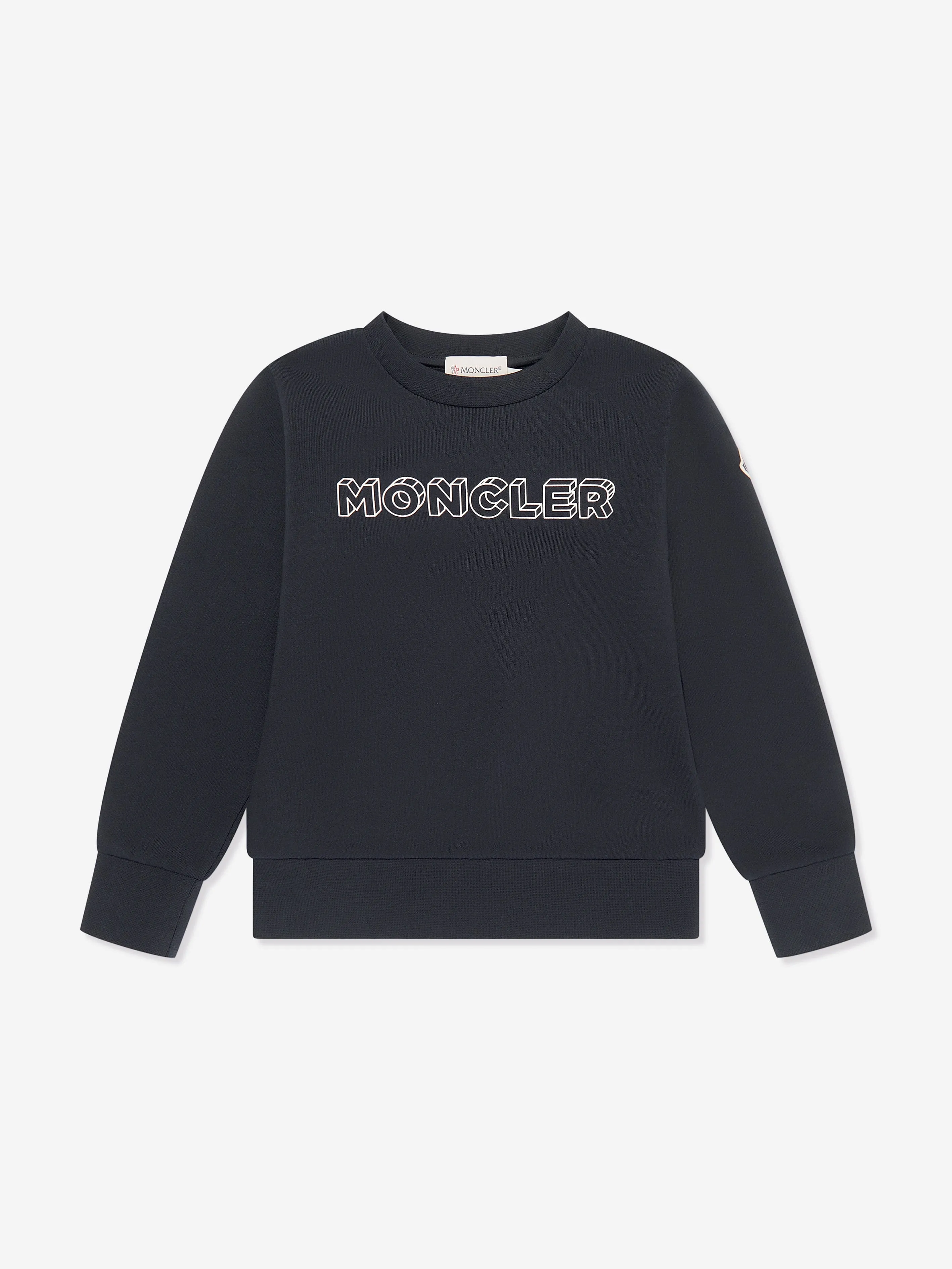 Moncler Enfant Boys Logo Sweatshirt in Navy