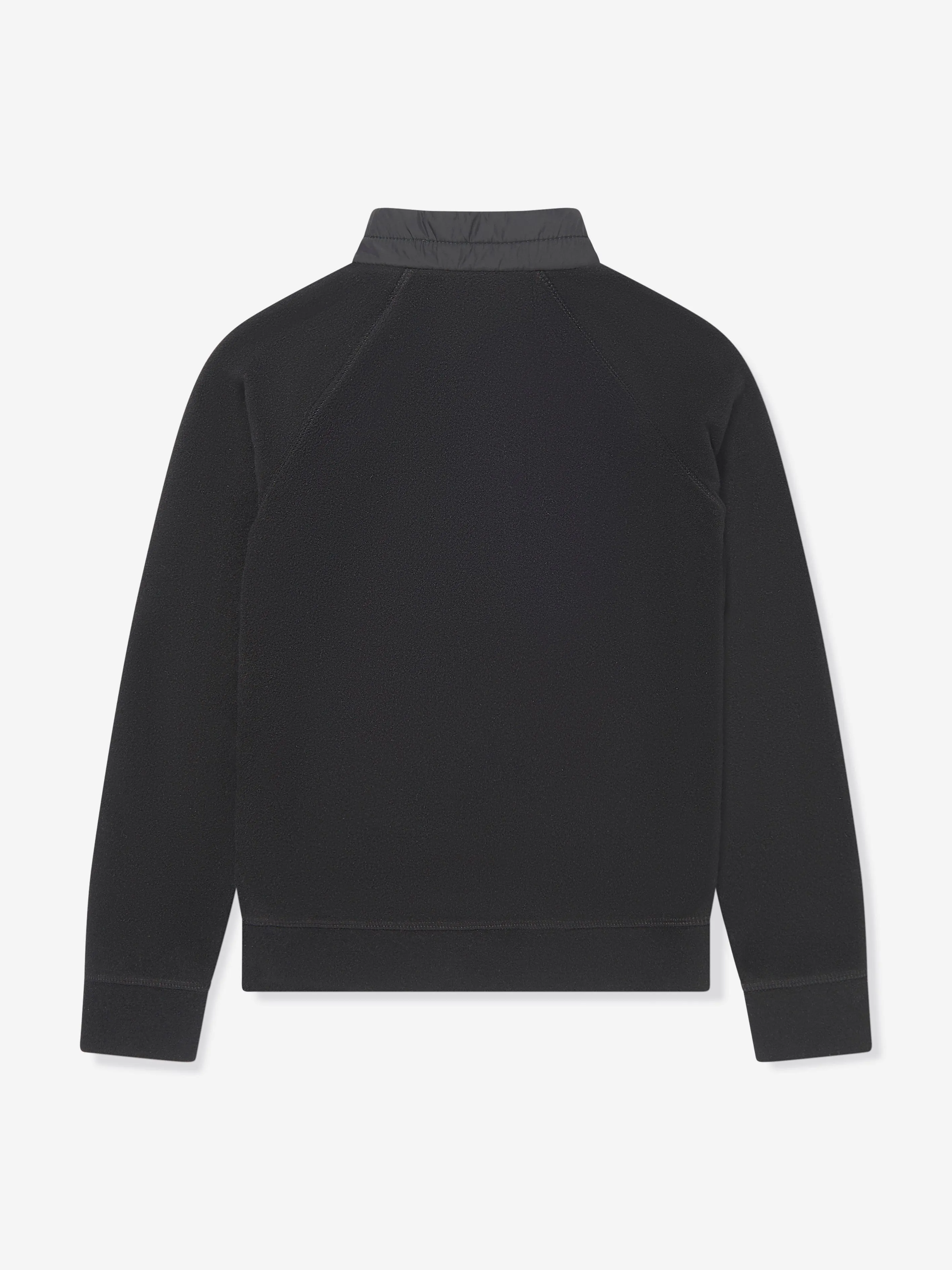 Moncler Enfant Kids Grenoble Half Zip Sweatshirt in Black