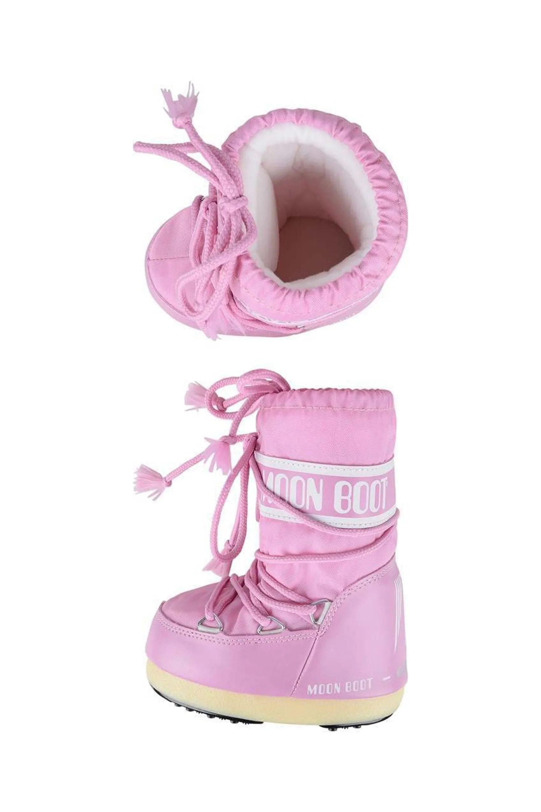 Moon Boot Girls Icon Nylon Snow Boots in Pink