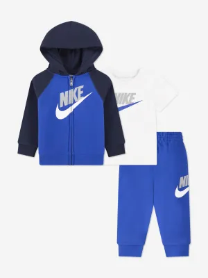 Nike Boys 3 Piece Tracksuit Set in Blue